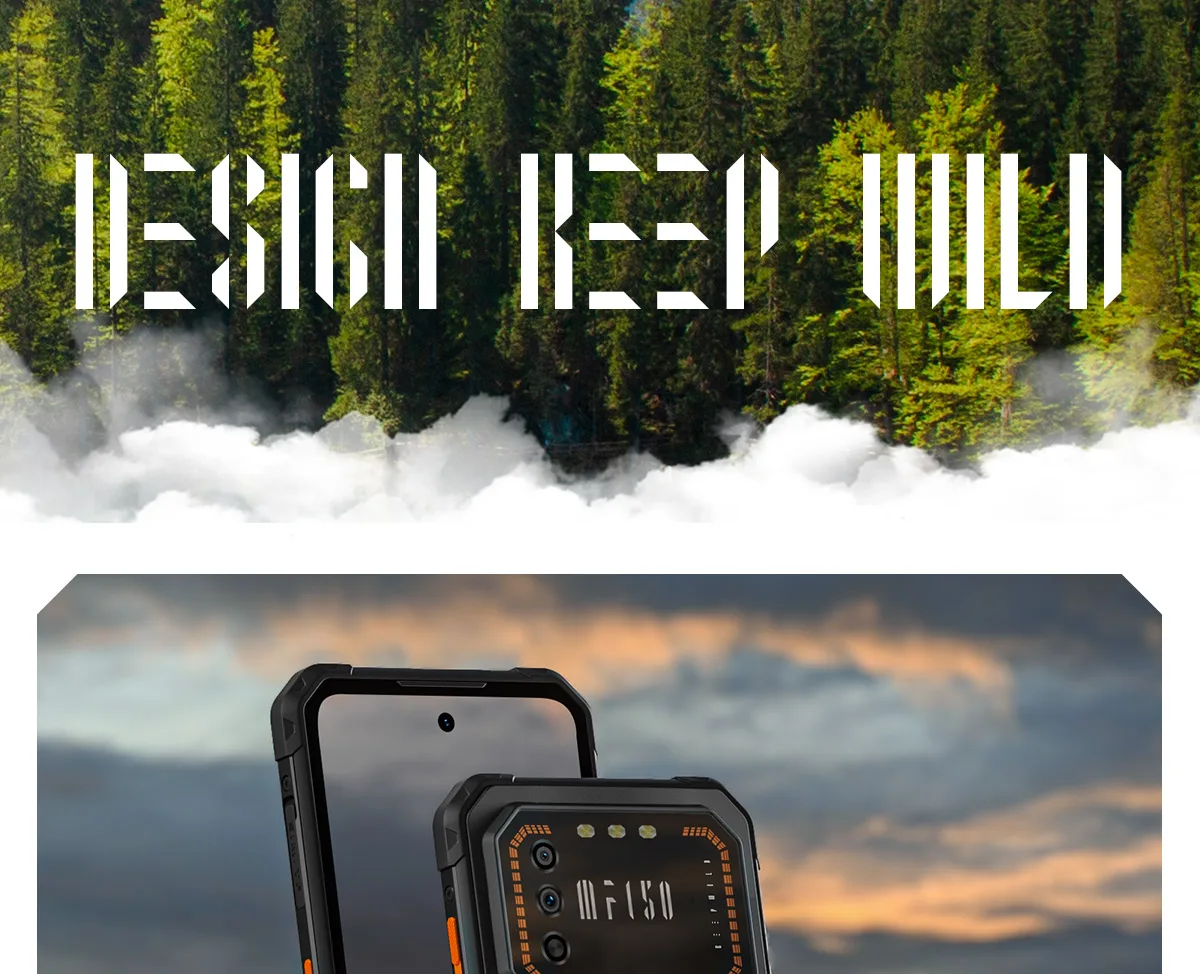 IIIF150 Air1 Smartphone 6.5" FHD+ Display 12GB+64GB NFC 5000mAh IP68 IP69K STD-810G 11.35mm Ultra-Thin Rugged Phone