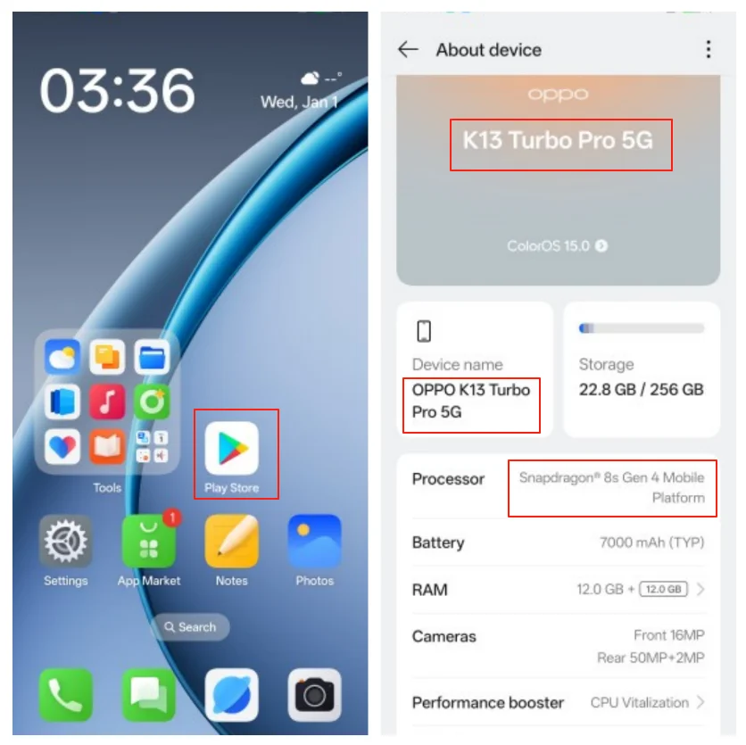 NEW OPPO K13 Turbo Pro Mobile Phone 5G 6.8" AMOLED Snapdragon8s Gen4 120Hz 7000mAh Battery 80W 50MP Camera NFC OTA ColorOS