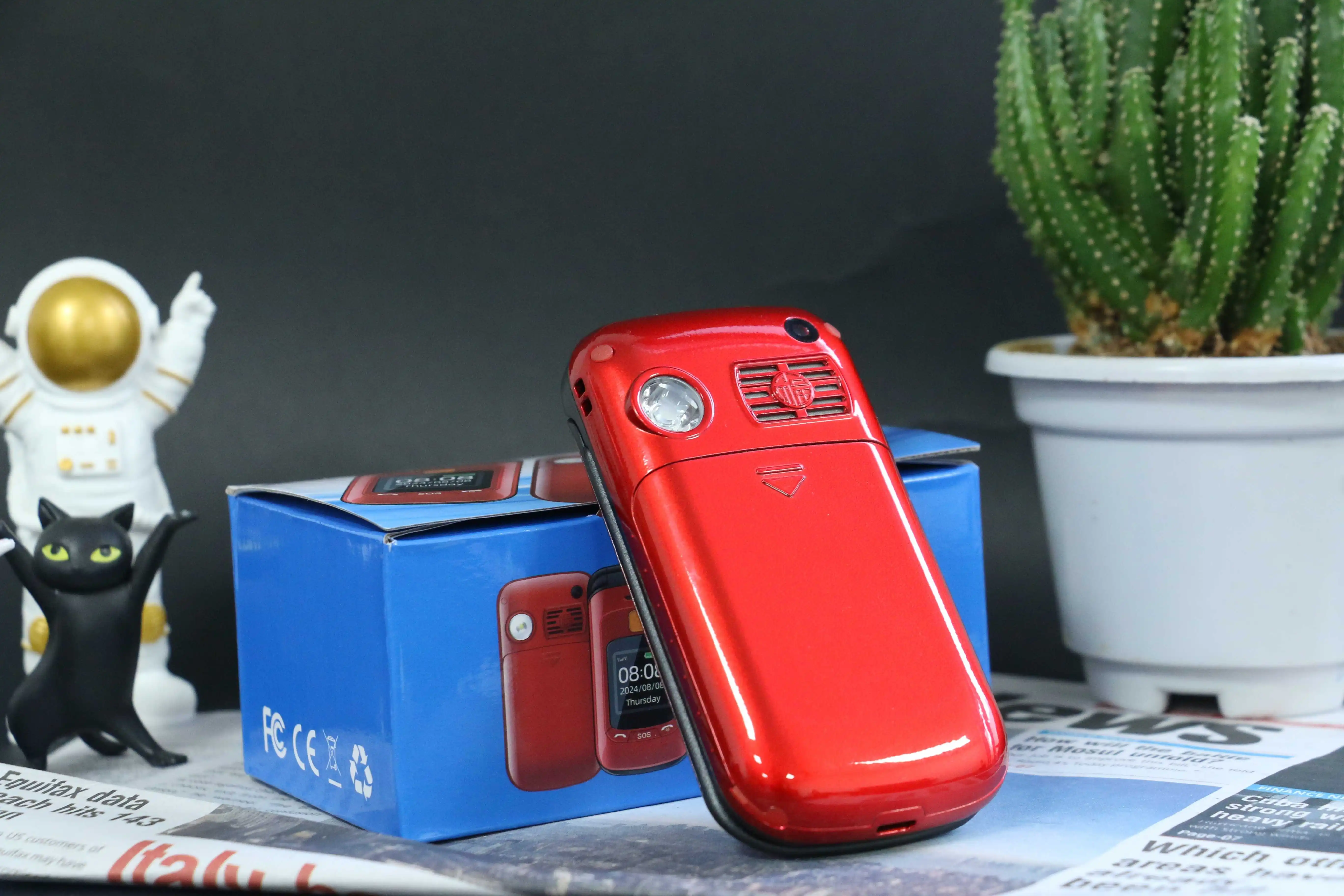 Mafam F899 Senior Flip Dual Display Feature Phone SOS 2Sim Big Button Dial Torch Clamshell Mobile Retro Style Durable Phone