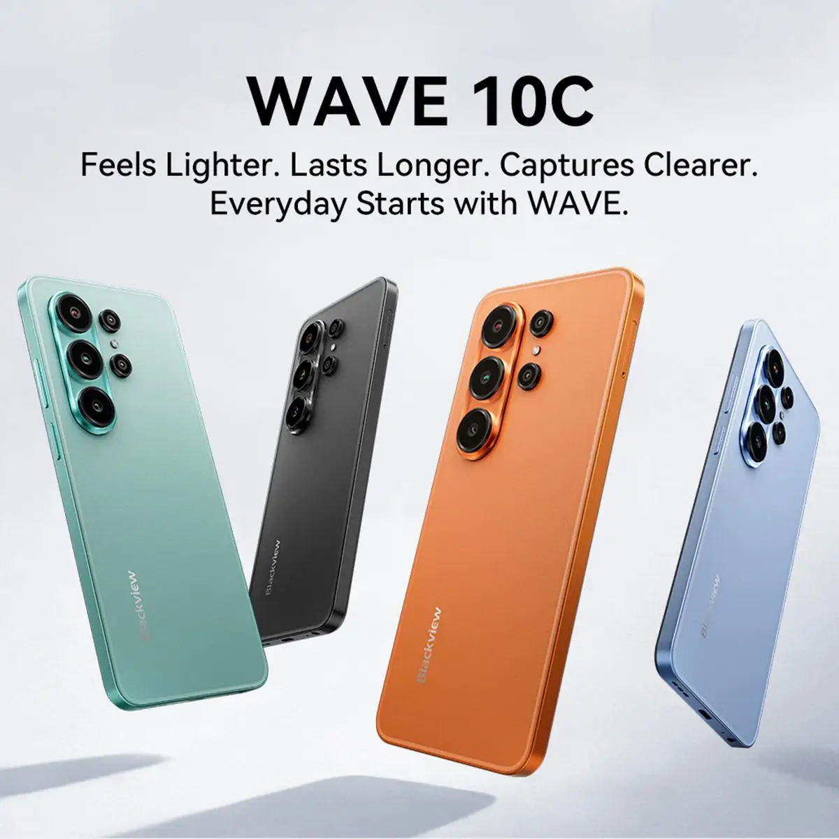 Blackview WAVE 10C Smartphone 4GB+32GB/128GB 6.88'' Android 16 Unisoc UMS312 / T310 5000mAh 4G Cellphone