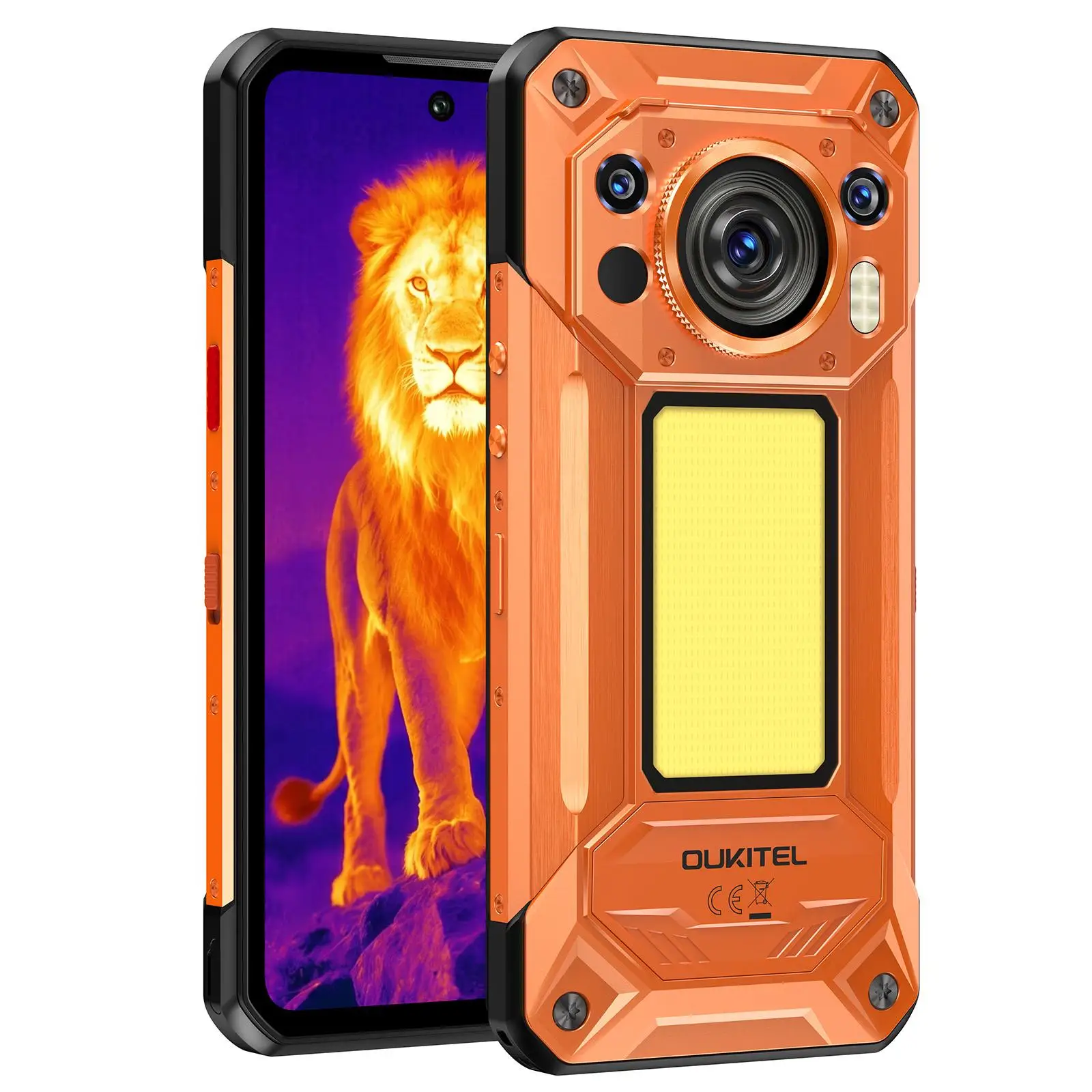 Oukitel WP500 Ultra Rugged Phone Thermal Imaging 12GB+1TB 108MP Camera 6.78'' Android 16 10000mAh MTK Dimensity 8300 NFC 5G