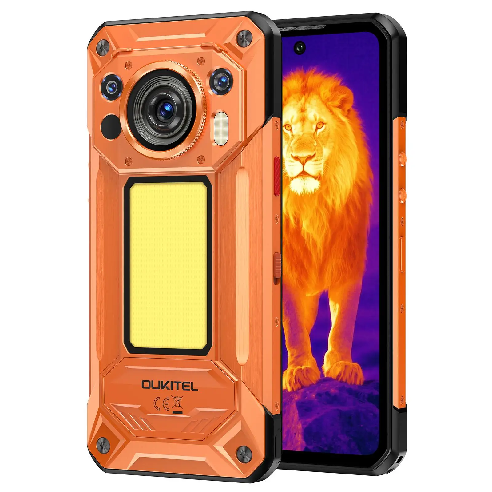 Oukitel WP500 Ultra Rugged Phone Thermal Imaging 12GB+1TB 108MP Camera 6.78'' Android 16 10000mAh MTK Dimensity 8300 NFC 5G