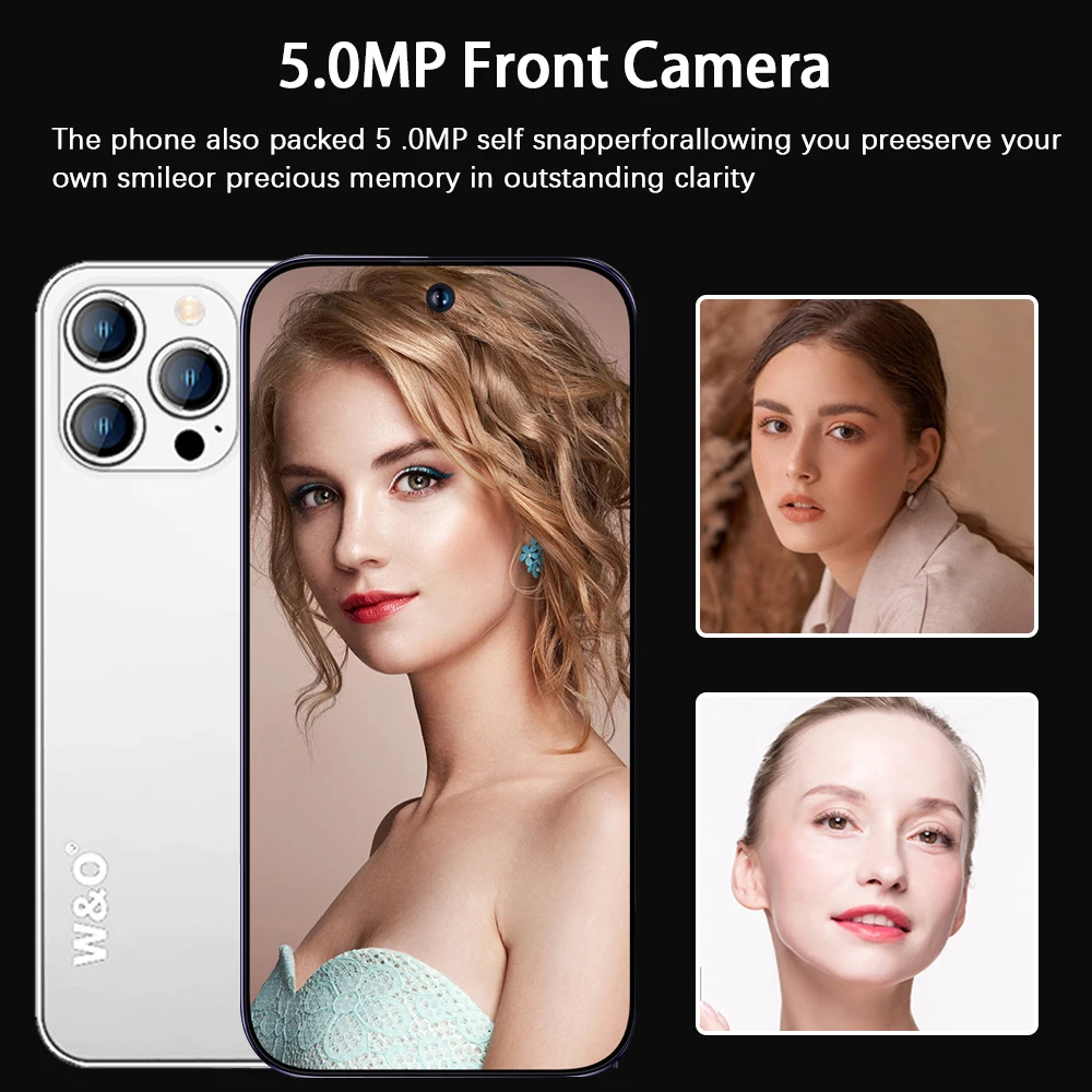 Global Version W&O X200 4G 6.53Inch Business Smartphones Android 10.0 4GB 64GB Mobile Phone Dual SIM 4800mAh 13MP Camera 128GBTF