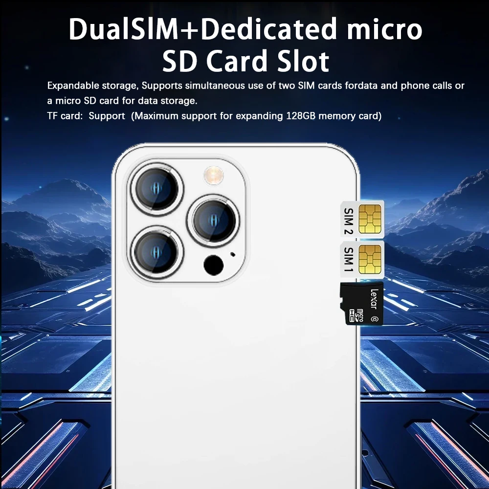 Global Version W&O X200 4G 6.53Inch Business Smartphones Android 10.0 4GB 64GB Mobile Phone Dual SIM 4800mAh 13MP Camera 128GBTF