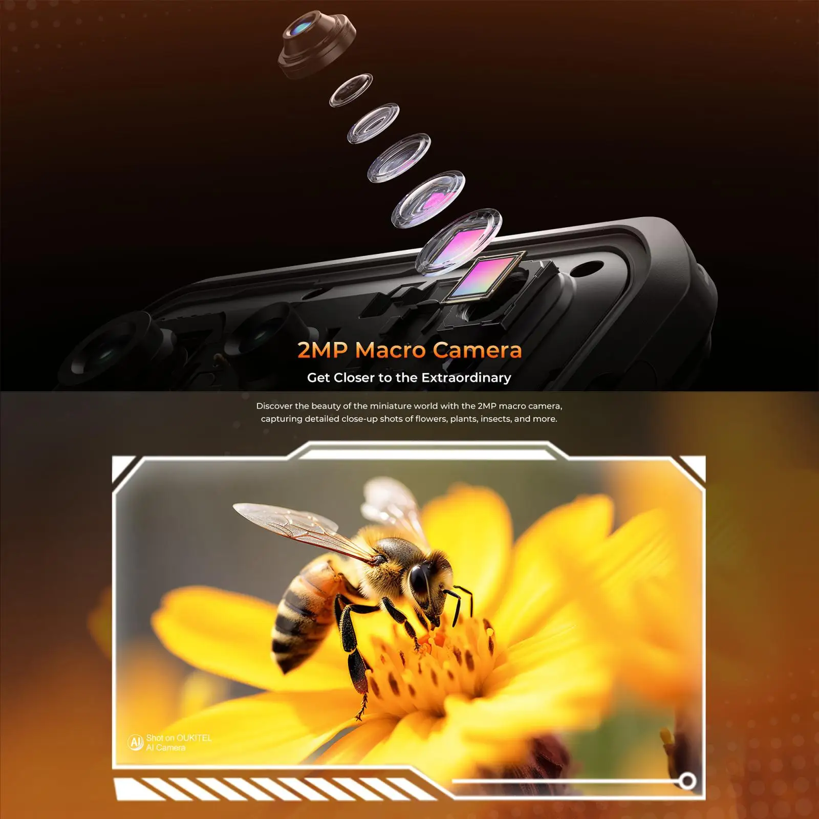 Oukitel WP68 Air Rugged Phone 12GB+512GB Night Vision 6.88" Android 16 MediaTek Dimensity 7025 64MP Camera 8000mAh 5G Smartphone