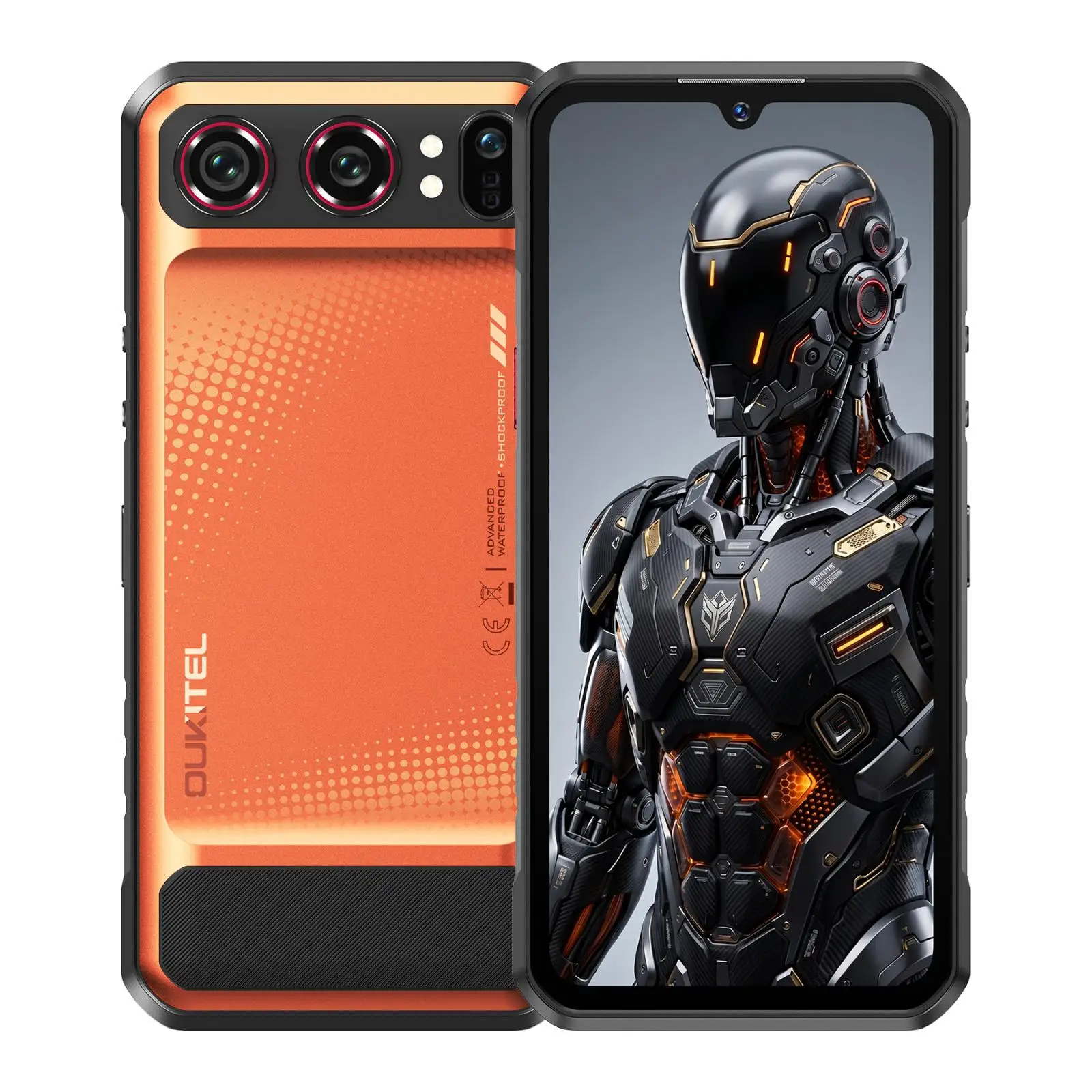 Oukitel WP68 Air Rugged Phone 12GB+512GB Night Vision 6.88" Android 16 MediaTek Dimensity 7025 64MP Camera 8000mAh 5G Smartphone