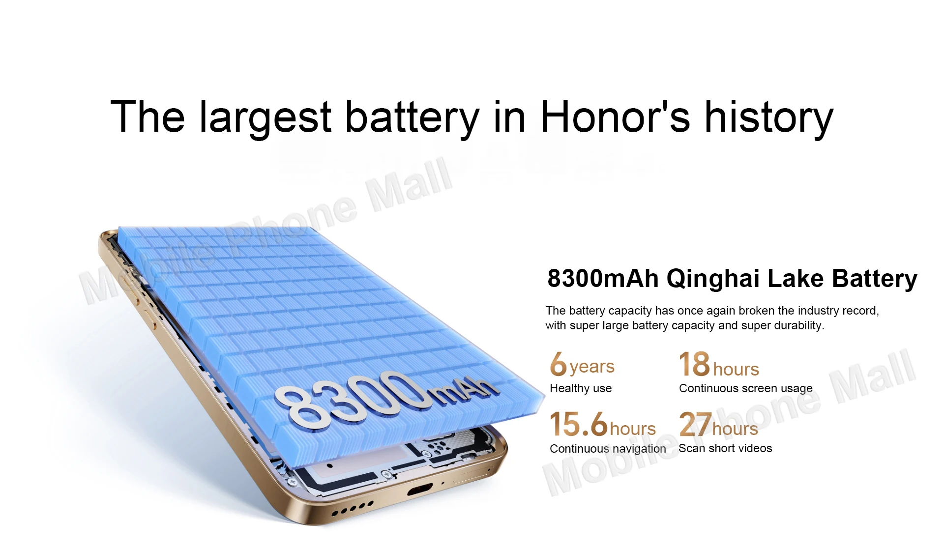 Original HONOR X70 5G Mobile Phone 6.79 Inches AMOLED Display Snapdragon 6 Gen 4 Battery 8300mAh NFC Google Play Smartphone