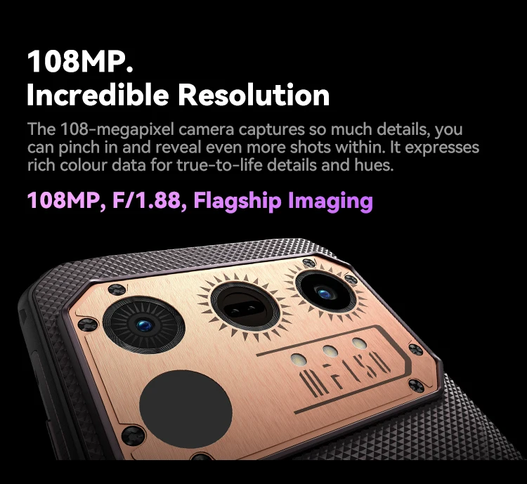 IIIF150 Raptor Rugged Phone MTK Helio G99 Chip 10000mAh Battery 108MP Main Camera 6.78inch FHD+ 120Hz Display Smartphone