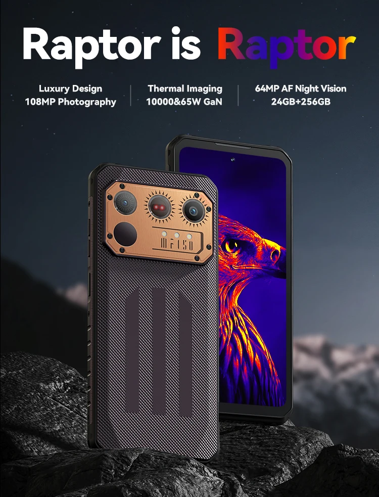 IIIF150 Raptor Rugged Phone MTK Helio G99 Chip 10000mAh Battery 108MP Main Camera 6.78inch FHD+ 120Hz Display Smartphone