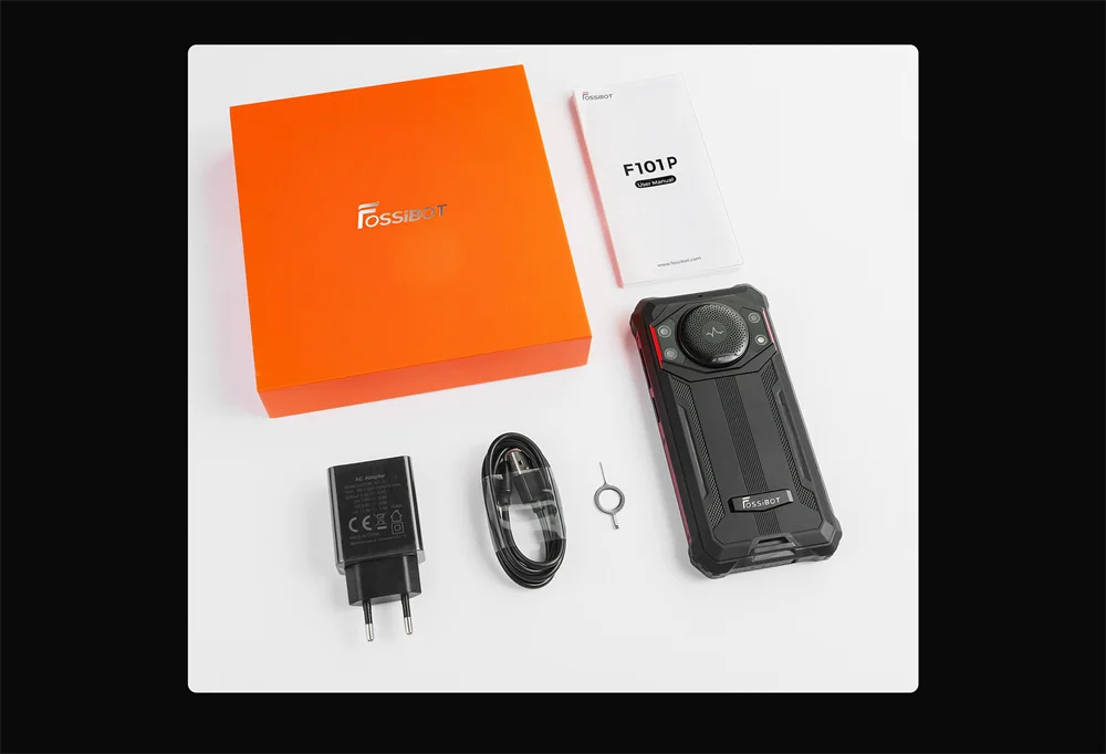 FOSSiBOT F101P,Smartphone,10600mAh Battery,4GB+64GB,24MP, Cell Phone, Large Speaker, IP68/IP69,Waterproof Mobile Phone
