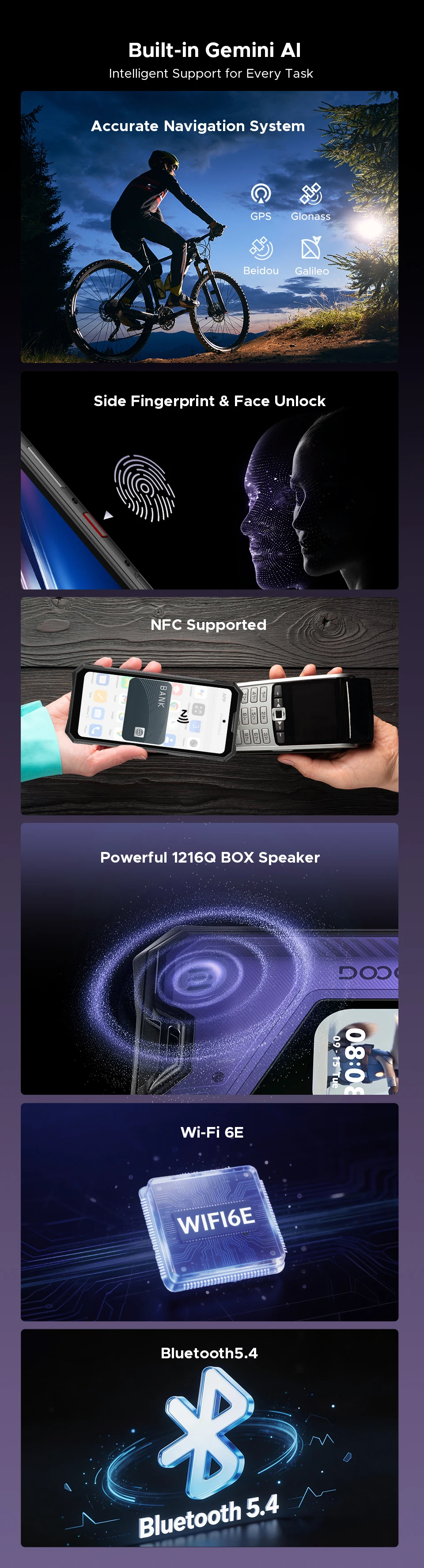 World Premiere DOOGEE V50 Pro Rugged Phone 52GB+1TB AI Pets Dimensity 8300 6.78" FHD+ 11000mAh 66W 200MP Camera Android 16 NFC