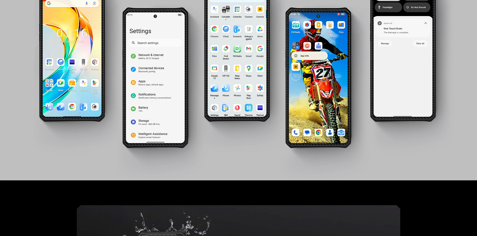 IIIF150 Raptor 5G Rugged Phone 6.78inch 120Hz AMOLED Display 10000mAh 65W 16GB+512GB 50MP Camera NFC Android 14 Smartphone