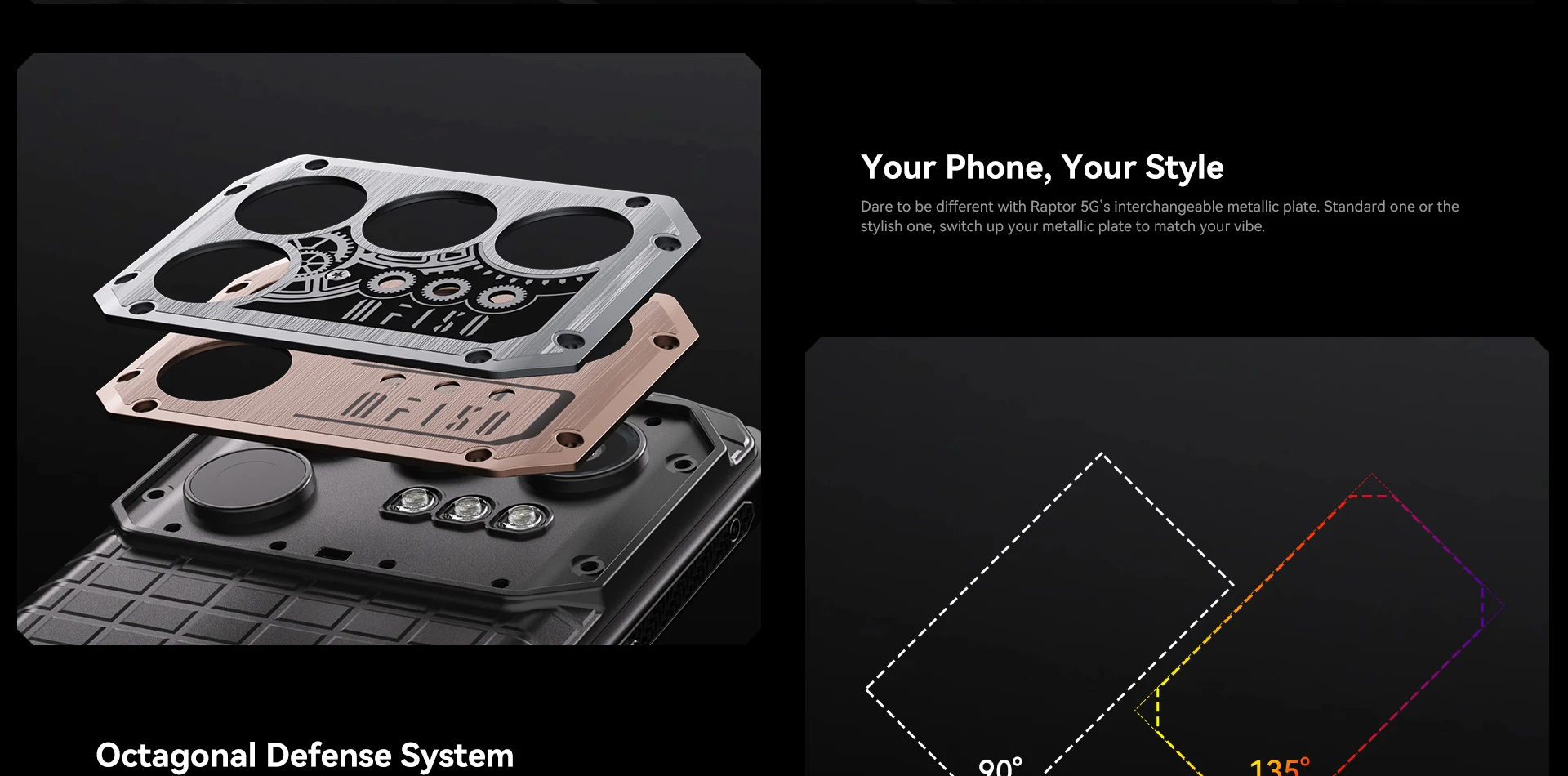 IIIF150 Raptor 5G Rugged Phone 6.78inch 120Hz AMOLED Display 10000mAh 65W 16GB+512GB 50MP Camera NFC Android 14 Smartphone