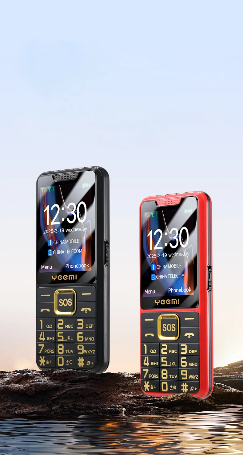 YEEMI K3+ 4G Cellphone 2.4inches Dual SIM Card LTE 2500mAh Bluetooth Camera Mobile Phone Type-C Bar Phone