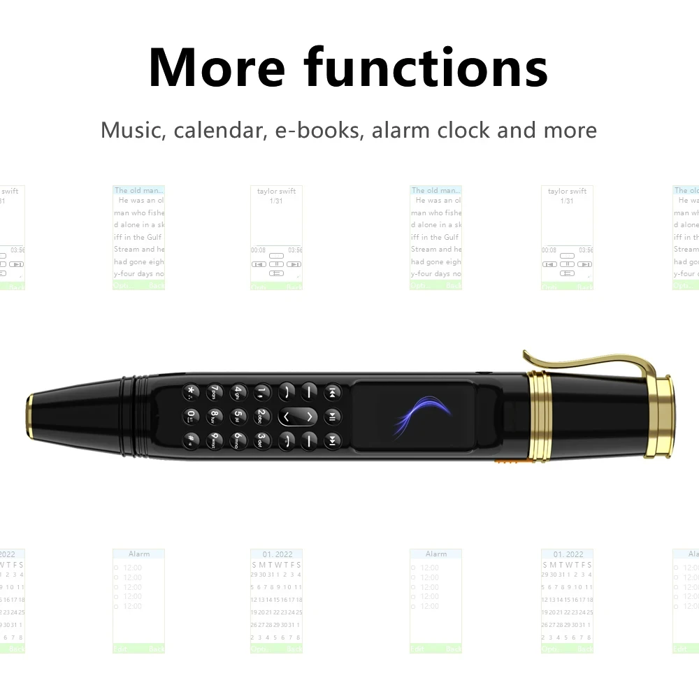 Low Price Sale SERVO BM111 3-in-1 Mobile Phone Pen Phone Portable Fan Magic Voice Bluetooth Dial Small Feature Cellphone FMRadio
