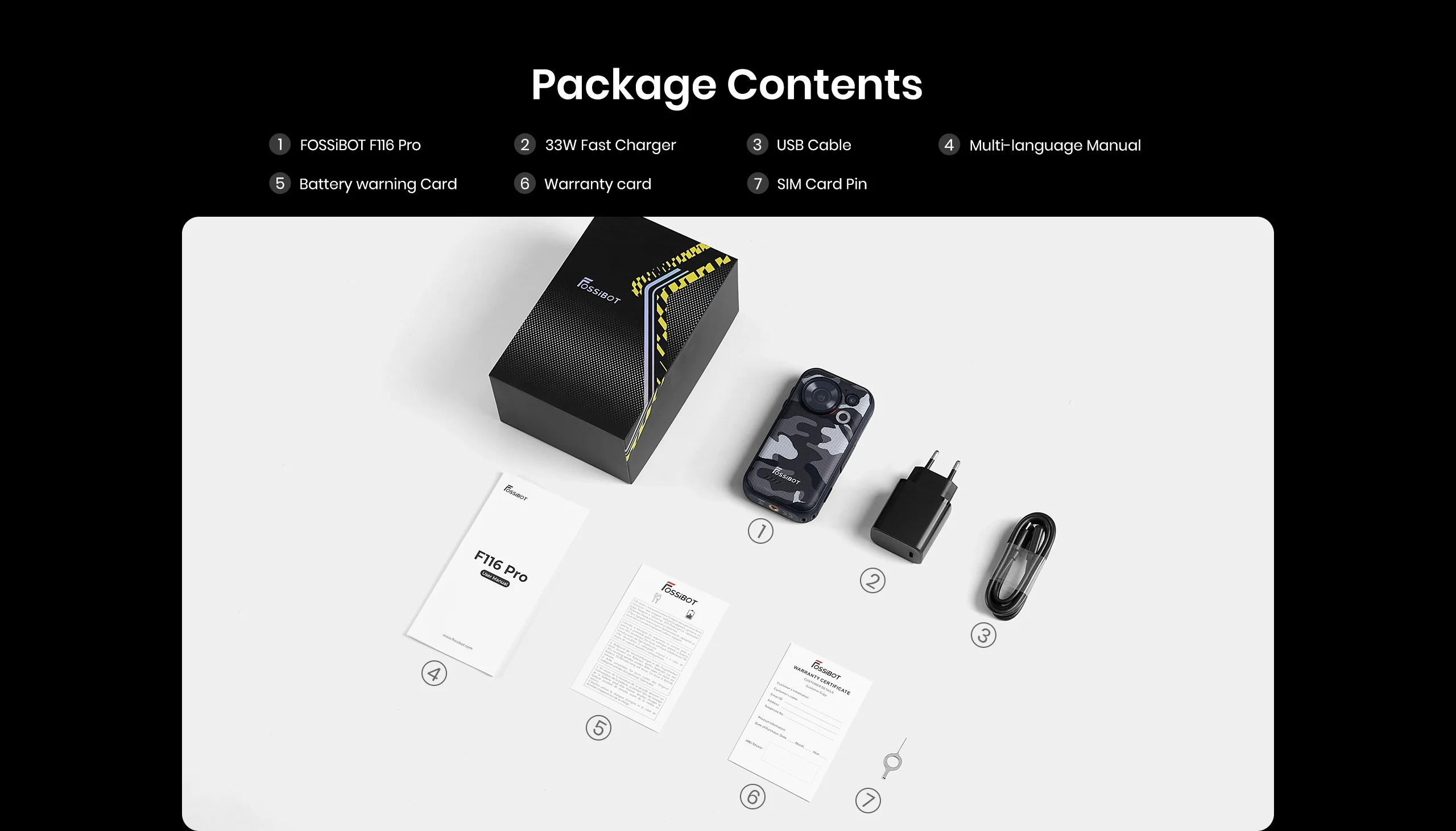 Fossibot F116 Pro 5G Rugged Phone 152.6° Wide-angle Camera 4" Mini Screen 3700mAh Battery Dimensity 7300 5G 12GB+256GB Android16
