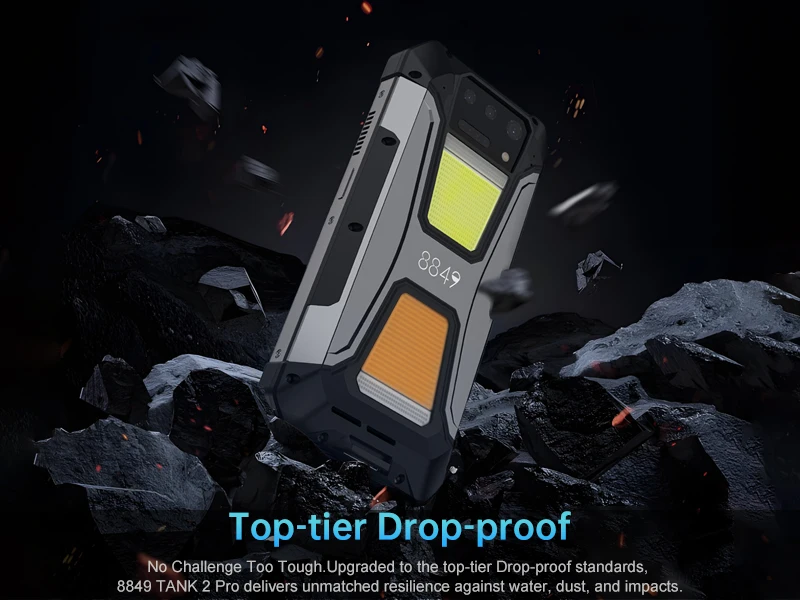 8849 tank 2 Pro Unihertz 24GB+512GB rugged with projector 2.4K 120Hz Screen 23800 mAh Android 14 100MP NFC Global Version