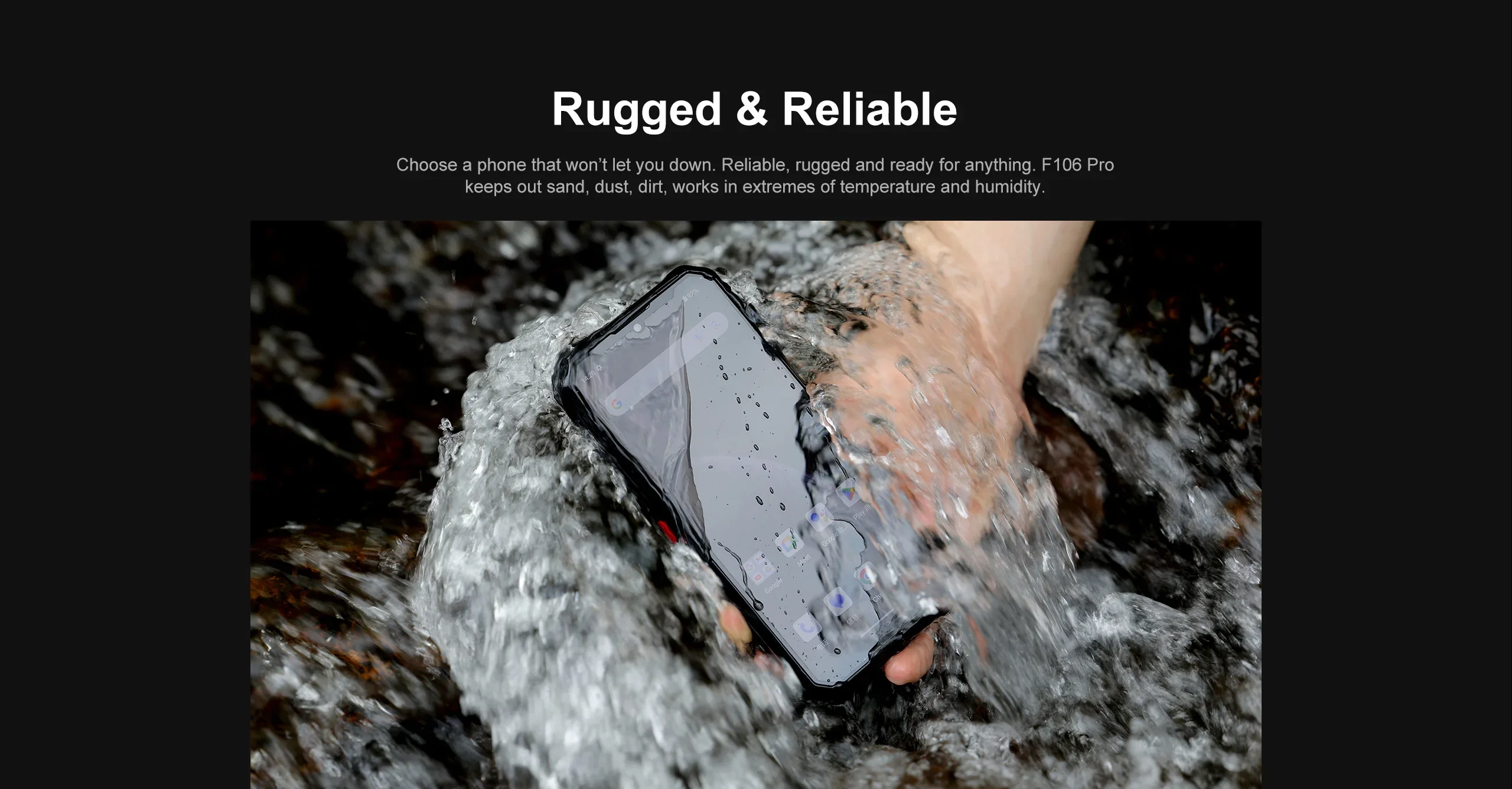 FOSSiBOT [F106 Pro] Rugged Smartphone 15GB(8+7) RAM 256GB ROM 12000mAh 6.58”FHD Android 14 Loud Speaker Cellphone Camping Light