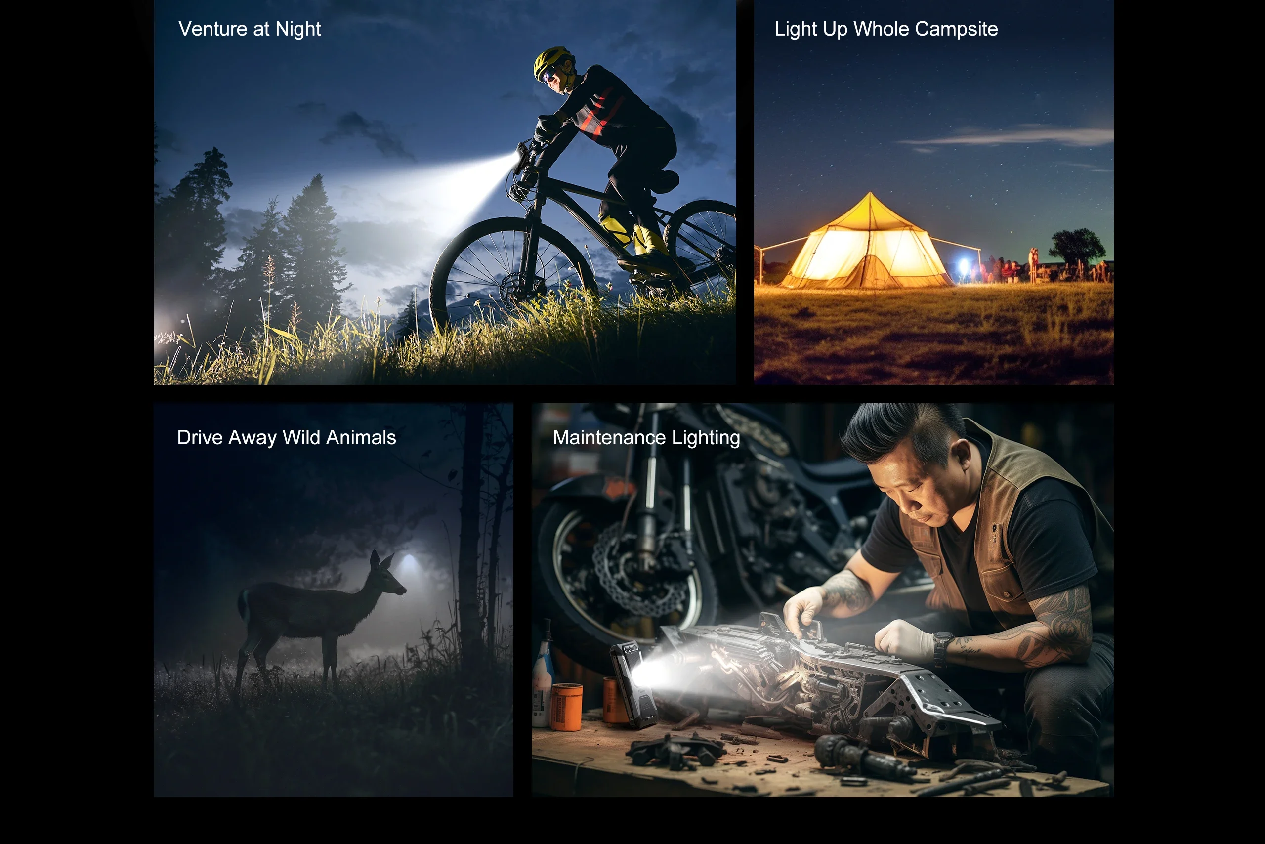 FOSSiBOT [F106 Pro] Rugged Smartphone 15GB(8+7) RAM 256GB ROM 12000mAh 6.58”FHD Android 14 Loud Speaker Cellphone Camping Light