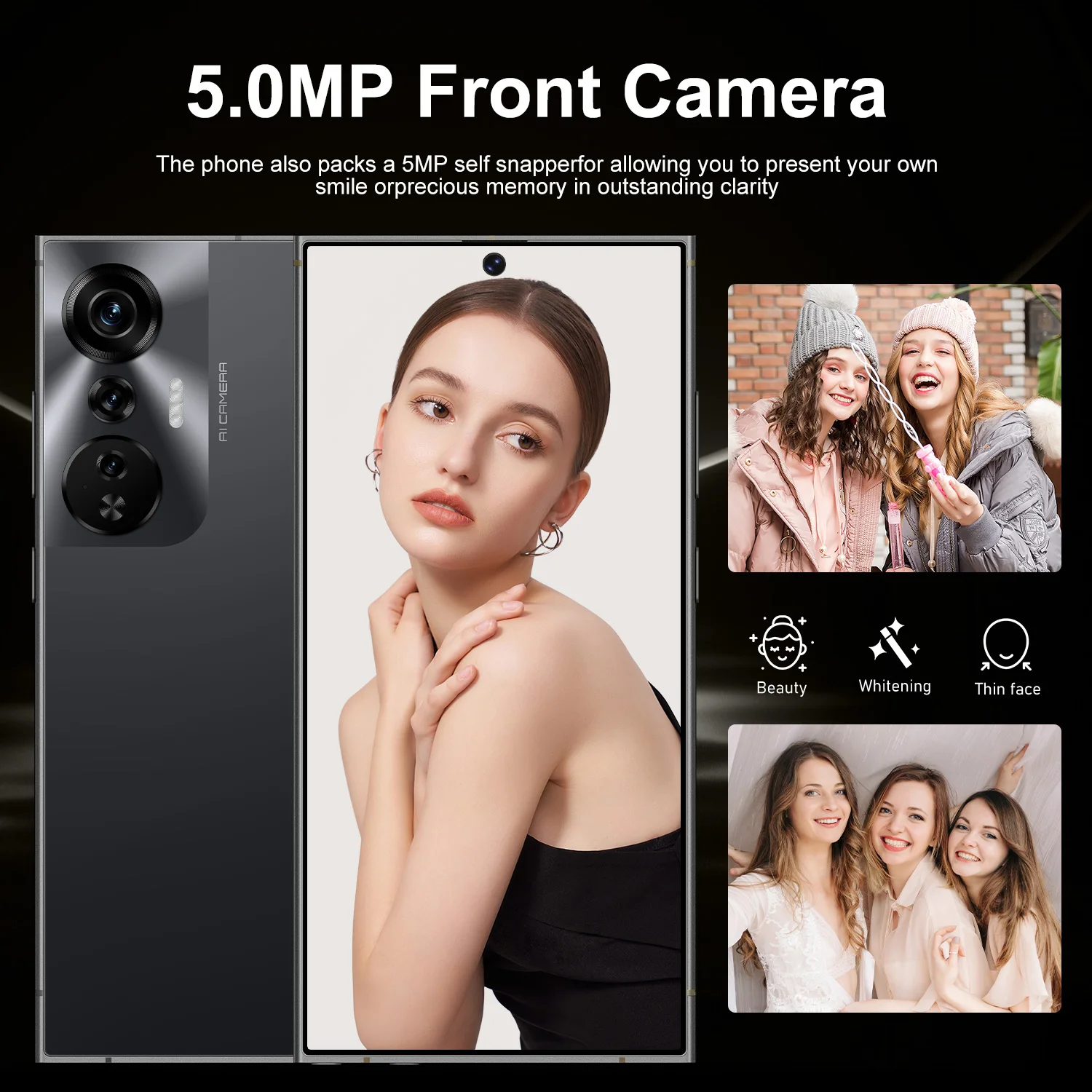 IVMI Global Vision XS26 Ultra Smartphone 4G Network Android 64GB ROM Dual SIM Google Play Store 6.9'' 4500mAh Mobile Phones