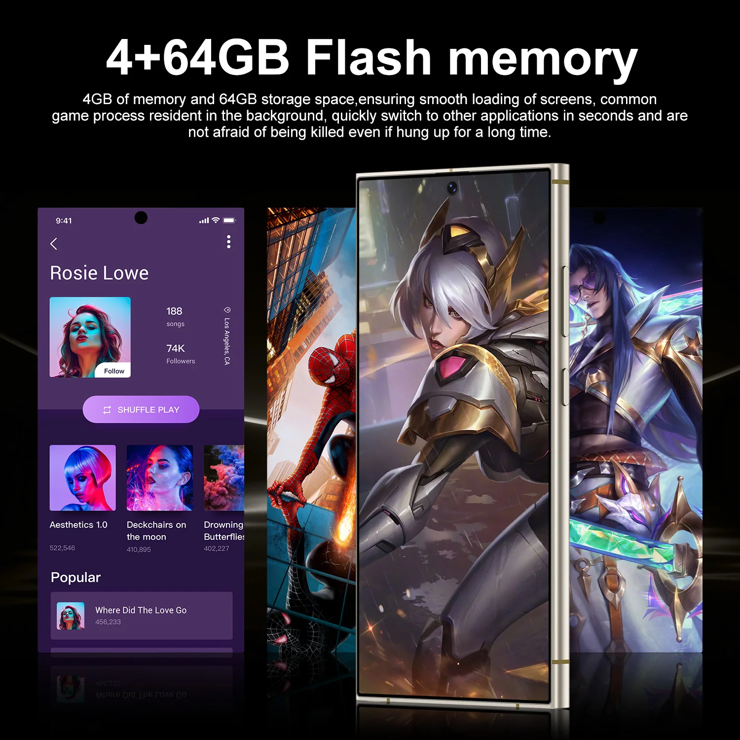 IVMI Global Vision XS26 Ultra Smartphone 4G Network Android 64GB ROM Dual SIM Google Play Store 6.9'' 4500mAh Mobile Phones