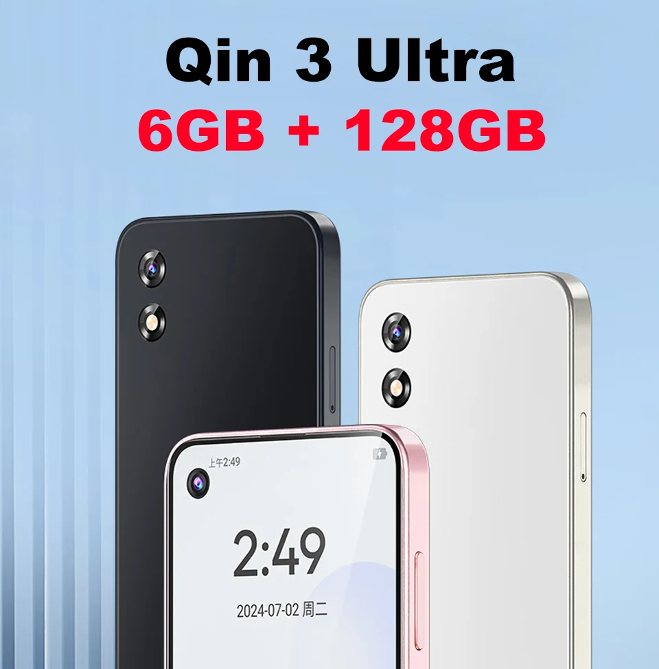 Qin 3 ultra T606 5.05 Inch 6GB 128GB Wifi Bluetooth 5.2 Touch screen 720*1520 Global Version Android Phone