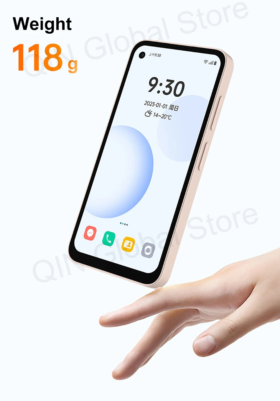 Qin 3 ultra T606 5.05 Inch 6GB 128GB Wifi Bluetooth 5.2 Touch screen 720*1520 Global Version Android Phone