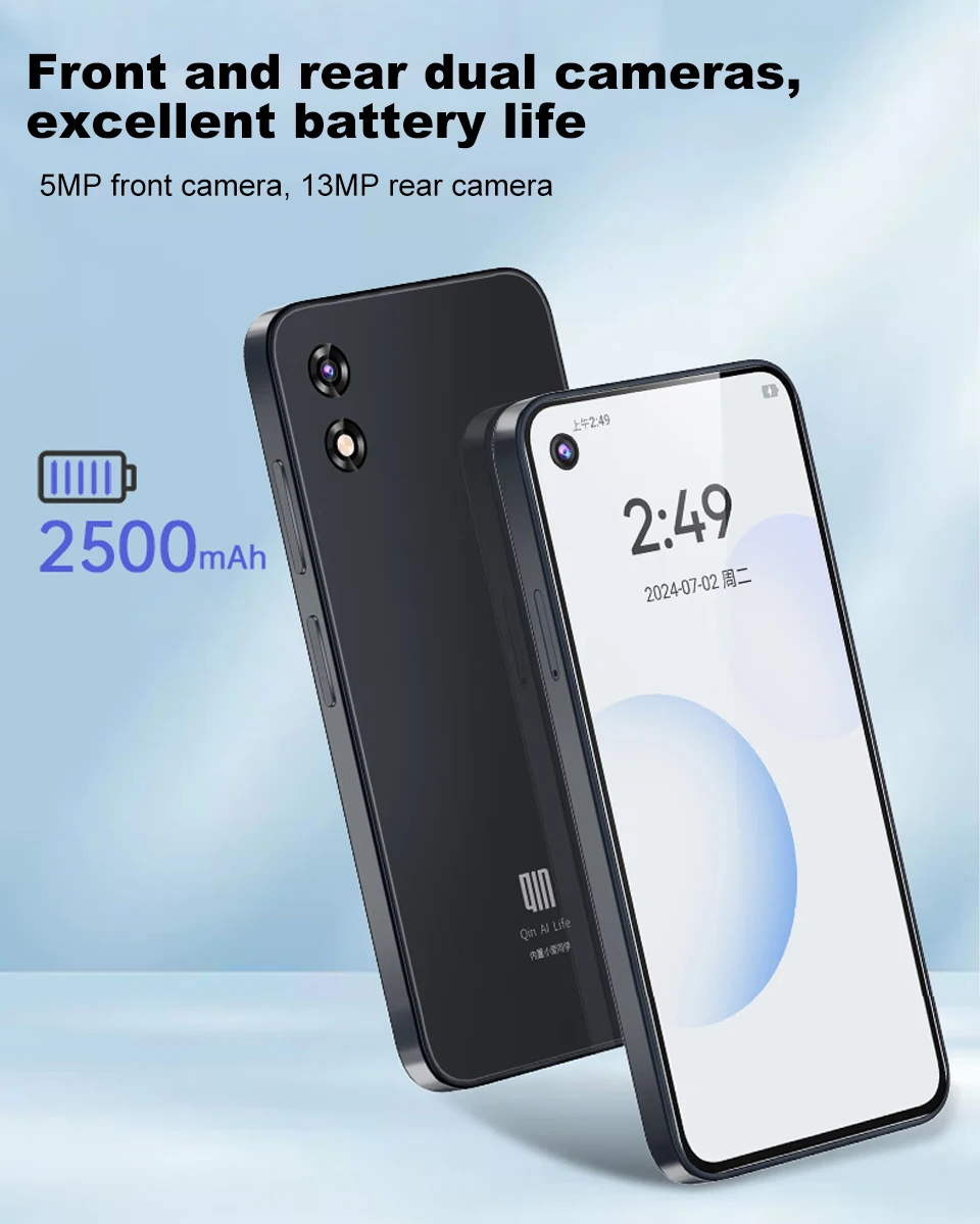 Qin 3 ultra T606 5.05 Inch 6GB 128GB Wifi Bluetooth 5.2 Touch screen 720*1520 Global Version Android Phone