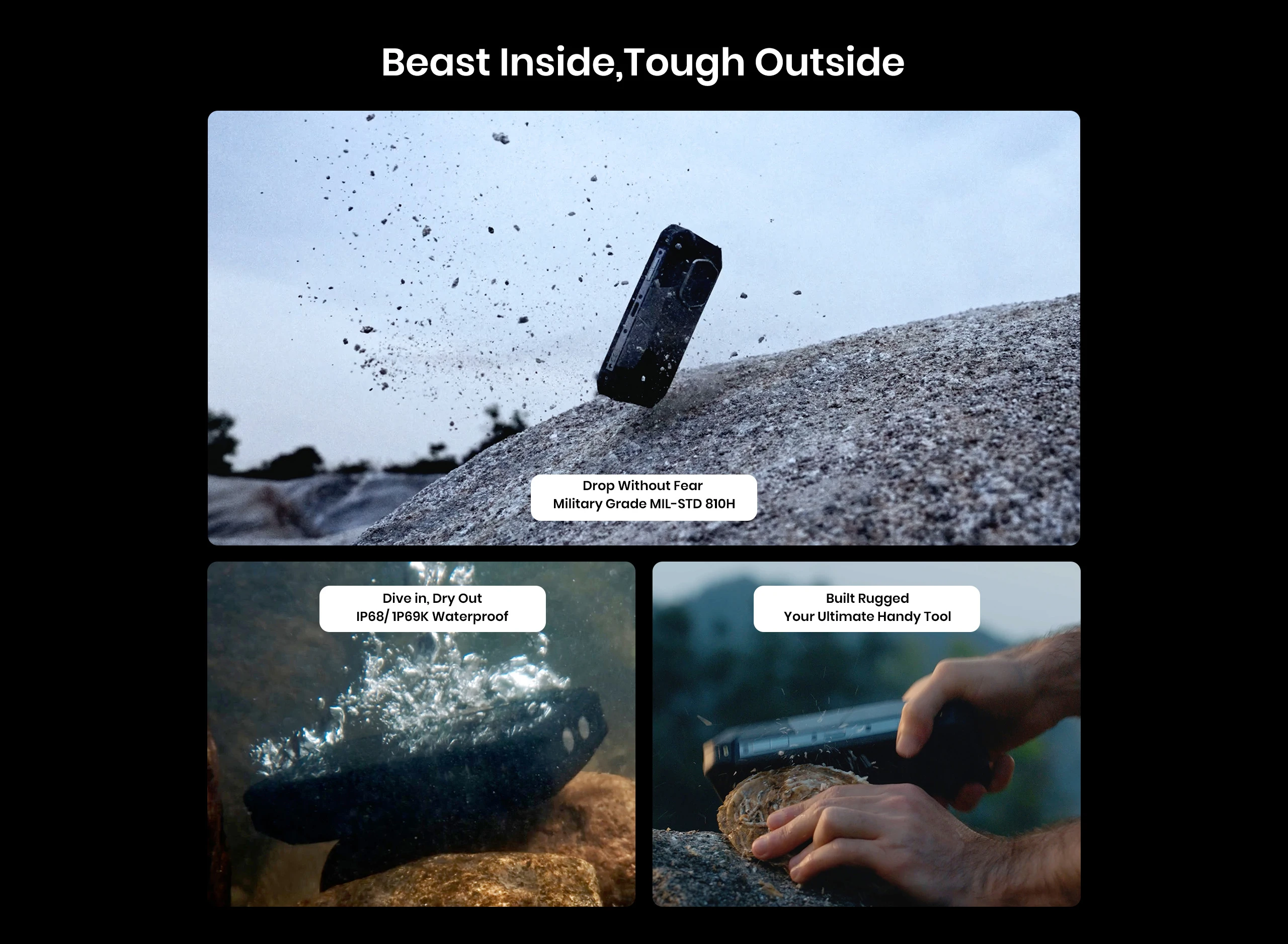 NEW Fossibot F107 PRO Rugged Phone Infrared Night Vision 28000mAh 66W Dimensity 7300 5G 50M Flashlight 12GB+512GB Android 15