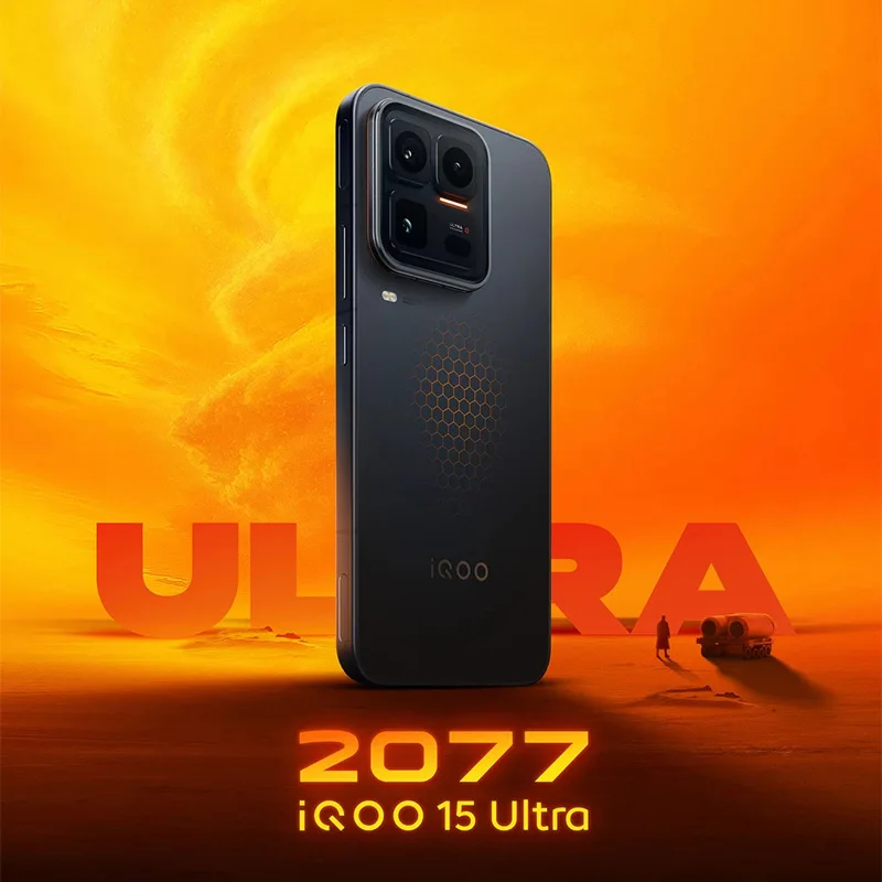 Original ViVO IQOO15 Ultra 5G Snapdragon 8 Elite Gen 5 AMOLED 144Hz 7400 mAh 100W Google Play NFC IQOO 15 Ultra