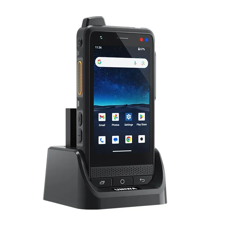 NEW UNIWA F400 Global Range Walkie Talkie Rugged PDA with PoC Walkie Talkie Zello IP56 13MP Smartphone Android15 4350mAh SOS NFC