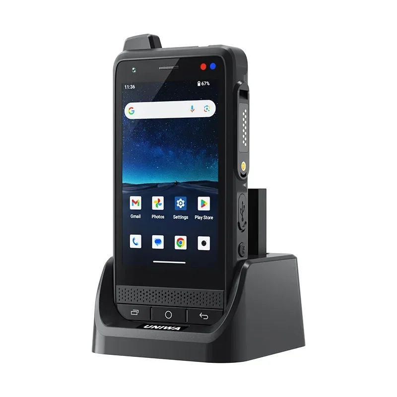 NEW UNIWA F400 Global Range Walkie Talkie Rugged PDA with PoC Walkie Talkie Zello IP56 13MP Smartphone Android15 4350mAh SOS NFC