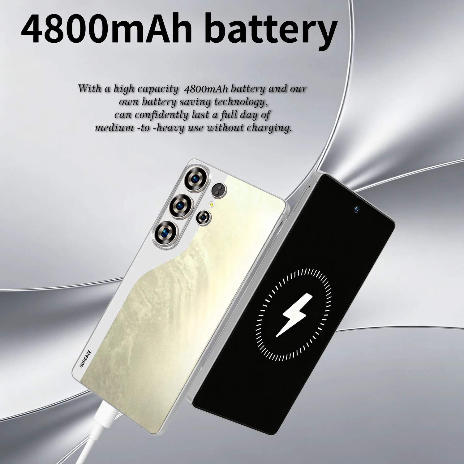 SURGAZE New S26 Ultra Smartphone 5G Android 4800mAh 12GB+512GB 6.6Inch 24+48MP Dual SIM 2026 Global Version Network Mobile Phone