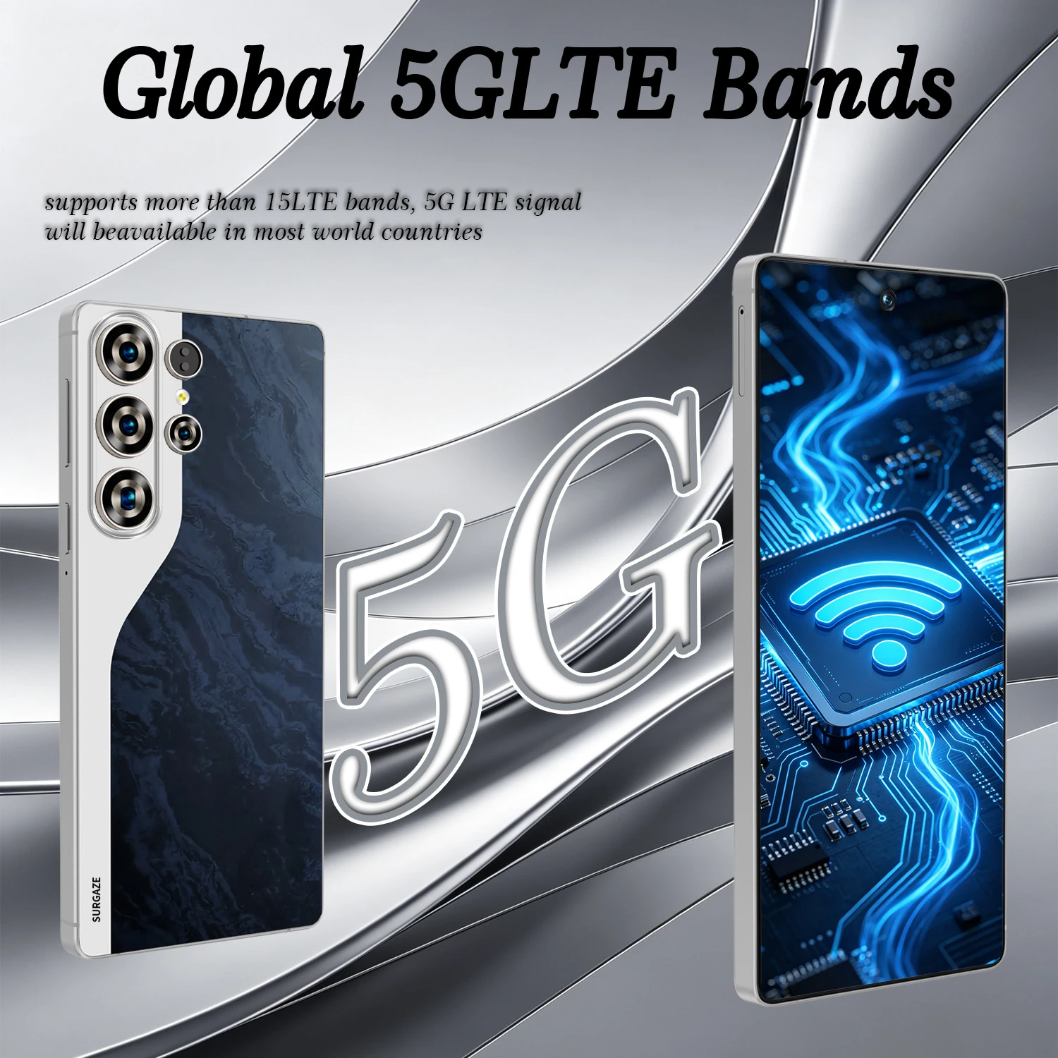 SURGAZE New S26 Ultra Smartphone 5G Android 4800mAh 12GB+512GB 6.6Inch 24+48MP Dual SIM 2026 Global Version Network Mobile Phone