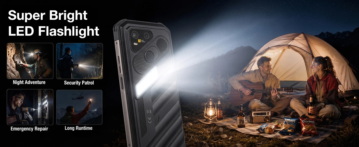 AGM X7 5G Rugged Phone 12GB+256GB 10000mAh Android 16 Phone 6.72" NFC Loudspeaker ESIM 64MP CAM Wireless Charging Cell Phone