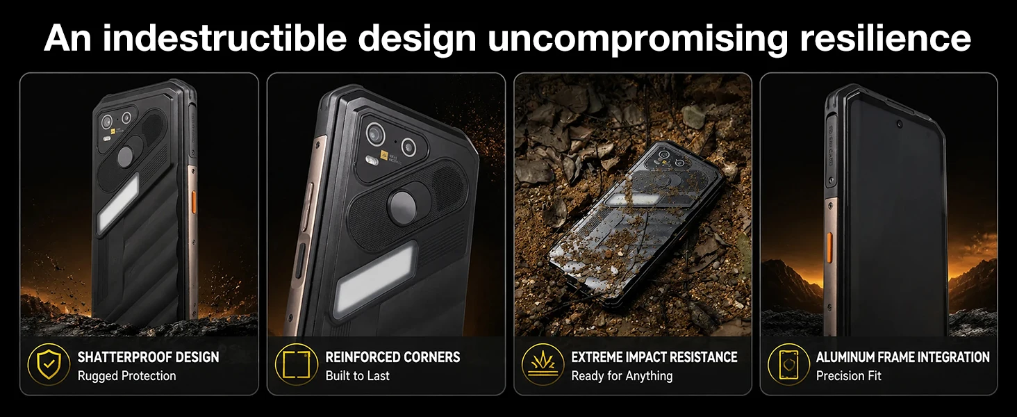 AGM X7 5G Rugged Phone 12GB+256GB 10000mAh Android 16 Phone 6.72" NFC Loudspeaker ESIM 64MP CAM Wireless Charging Cell Phone