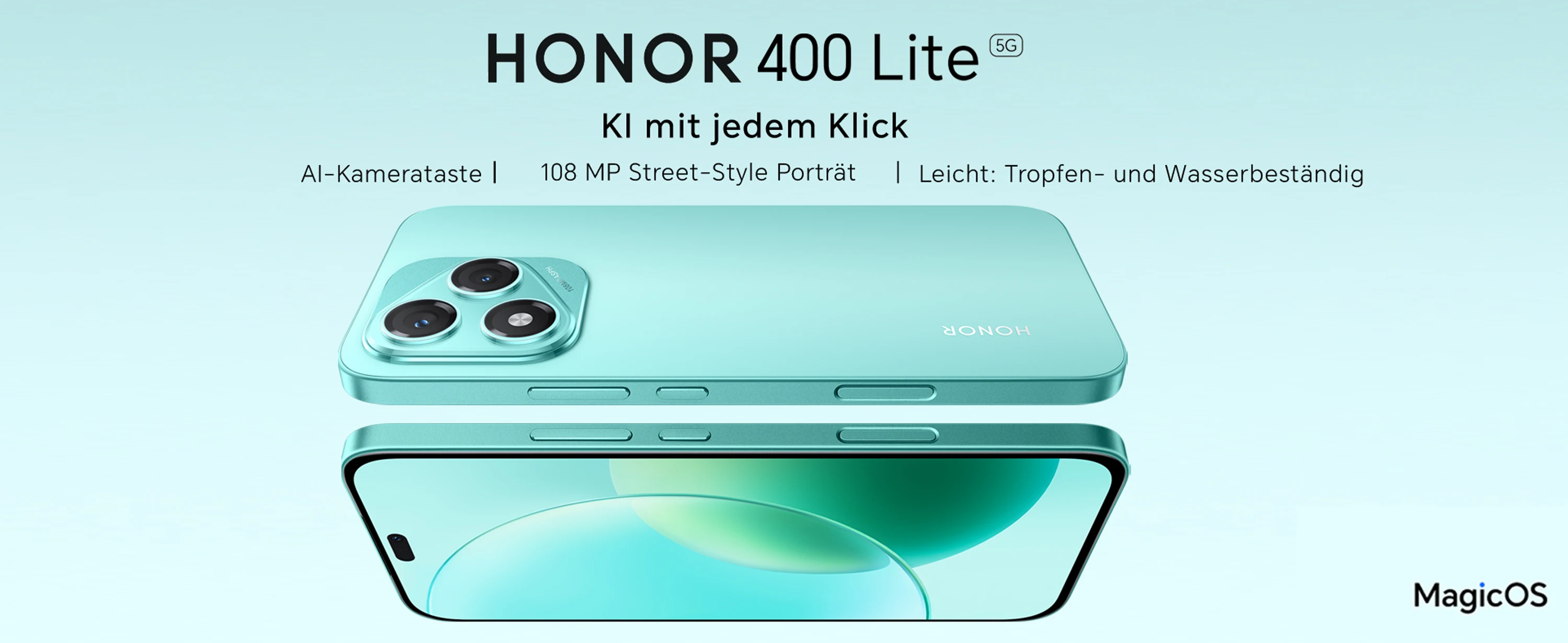 Honor 400 Lite 5g Smartphone 256Gb/8Gb Ram Unlocked Android Phone Without Contract 108Mp with Ai Camera Button Dual Sim 5230Mah Android 15