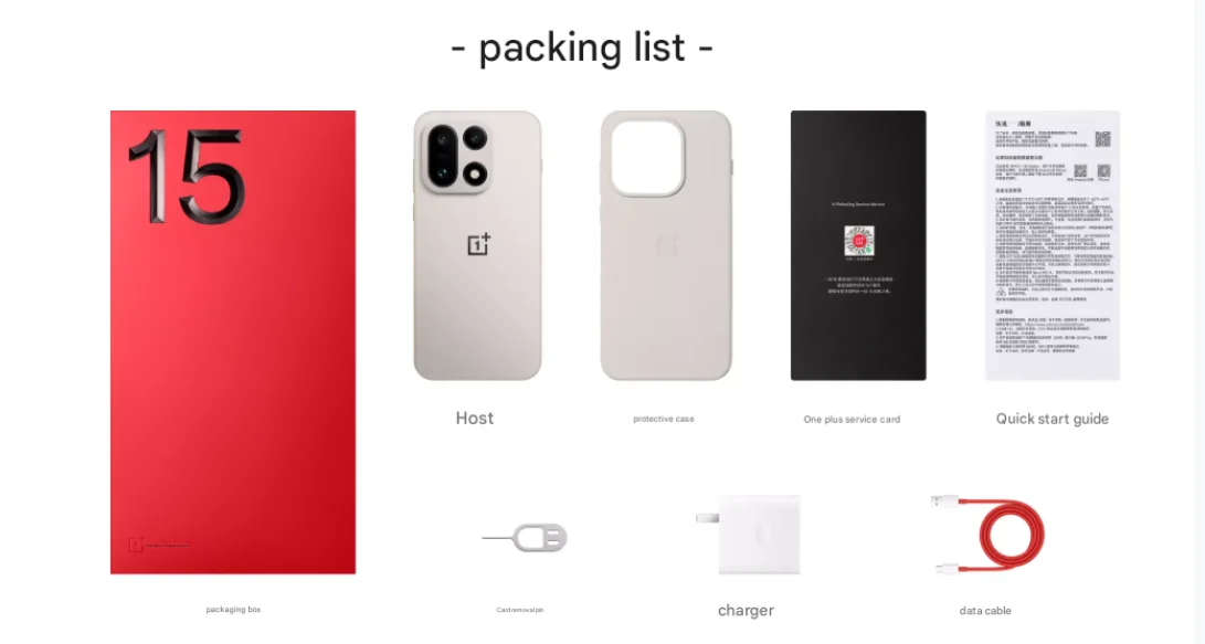 OnePlus 15 16GB 256GB 5G Smartphone Snapdragon 8 Elite Gen5 165Hz AMOLED 120W Charger 7300mAh IP68 NFC OTA 50MP CN Global ROM