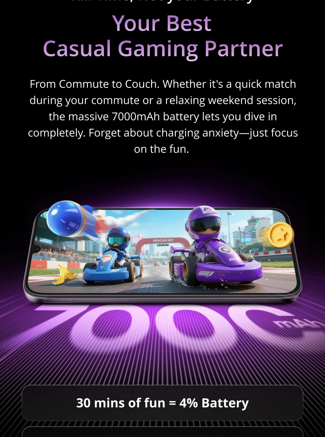 [World Premiere] realme P4 Lite Smartphone 7000mAh Battery 6.8" 120Hz LCD Display UNISOC T7250 Chipset NFC 15W Charge IP64