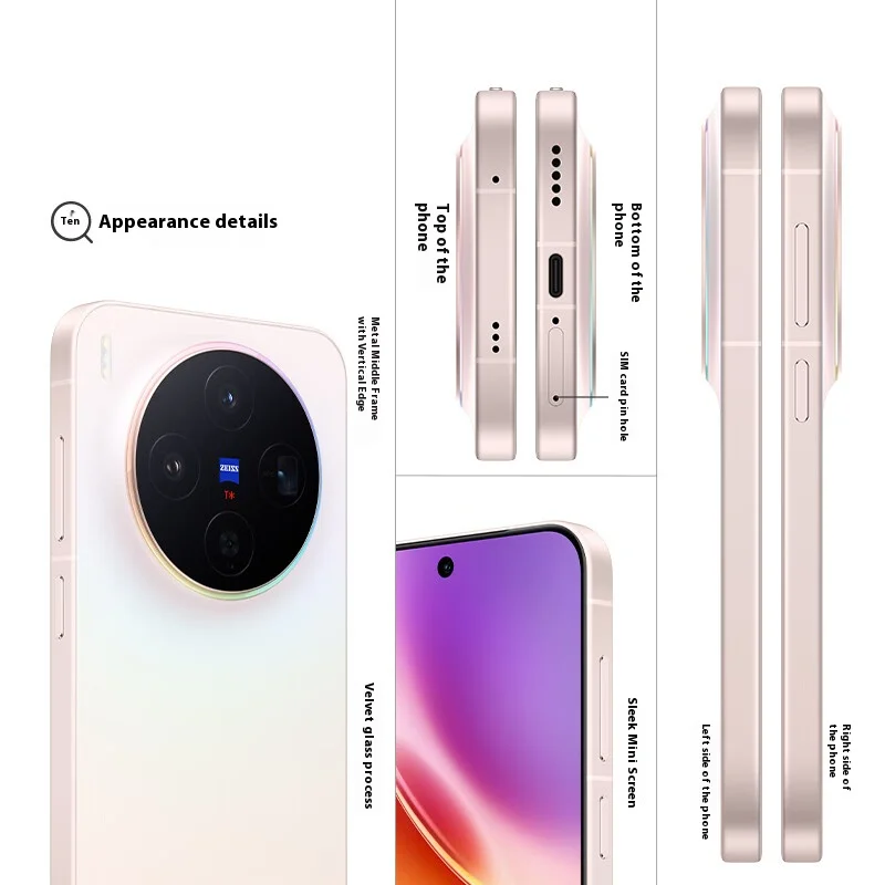 New Original vivo X300 Smartphones MediaTek Dimensity 9500 6.31inch 120Hz 200MP OIS 90W SuperCharge 6040mAh Battery NFC OTA