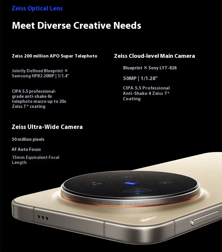 New Original vivo X300 Pro Smartphones MediaTek Dimensity 9500 6.78 inch 120Hz 50MP OIS 90W Super Charge 6510mAh Battery NFC OTA