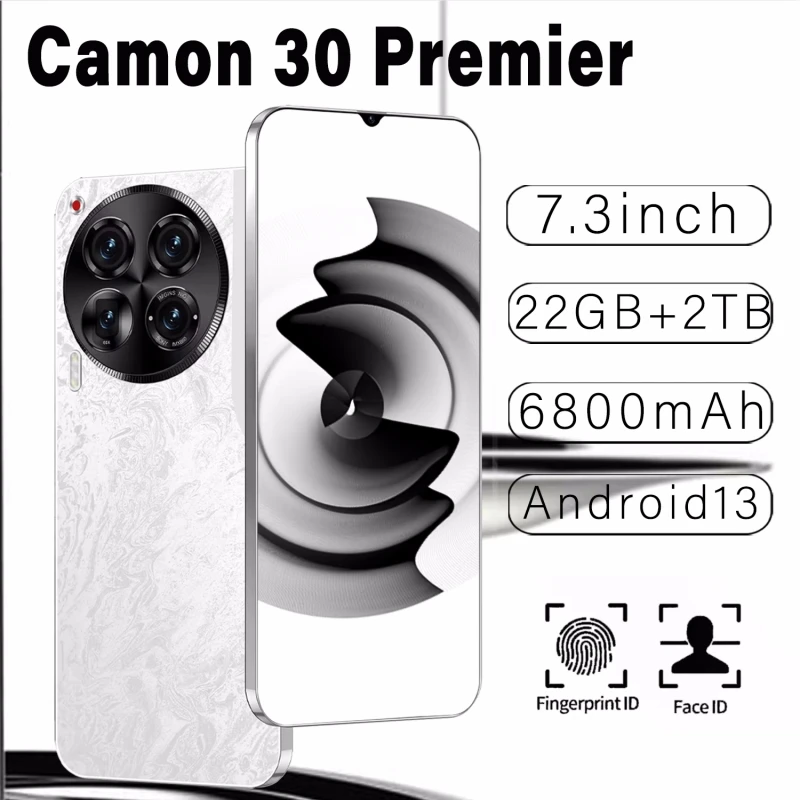 Camon 30 Premier 5G 2025 New Smartphone 7.38" HD Android 14 Mobile Phone Snapdragon 8 gen3 Dual SIM 8800mAh Unlocked Celulares
