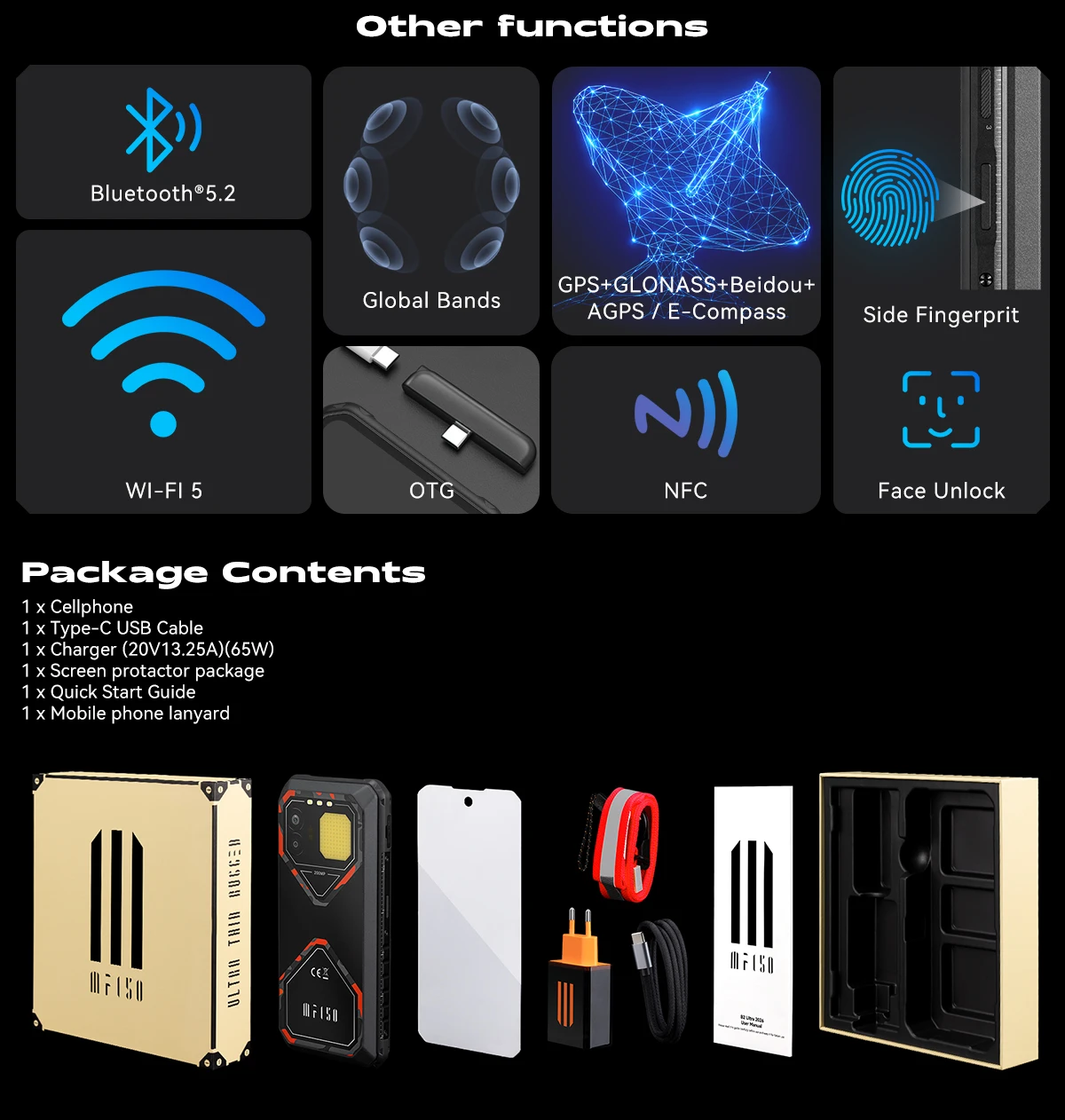 World Premiere IIIF150 B2 Ultra 2026 Rugged Phone MTK G100 Chip 256GB ROM 200MP Main Camera 15000mAh Battery Smartphone