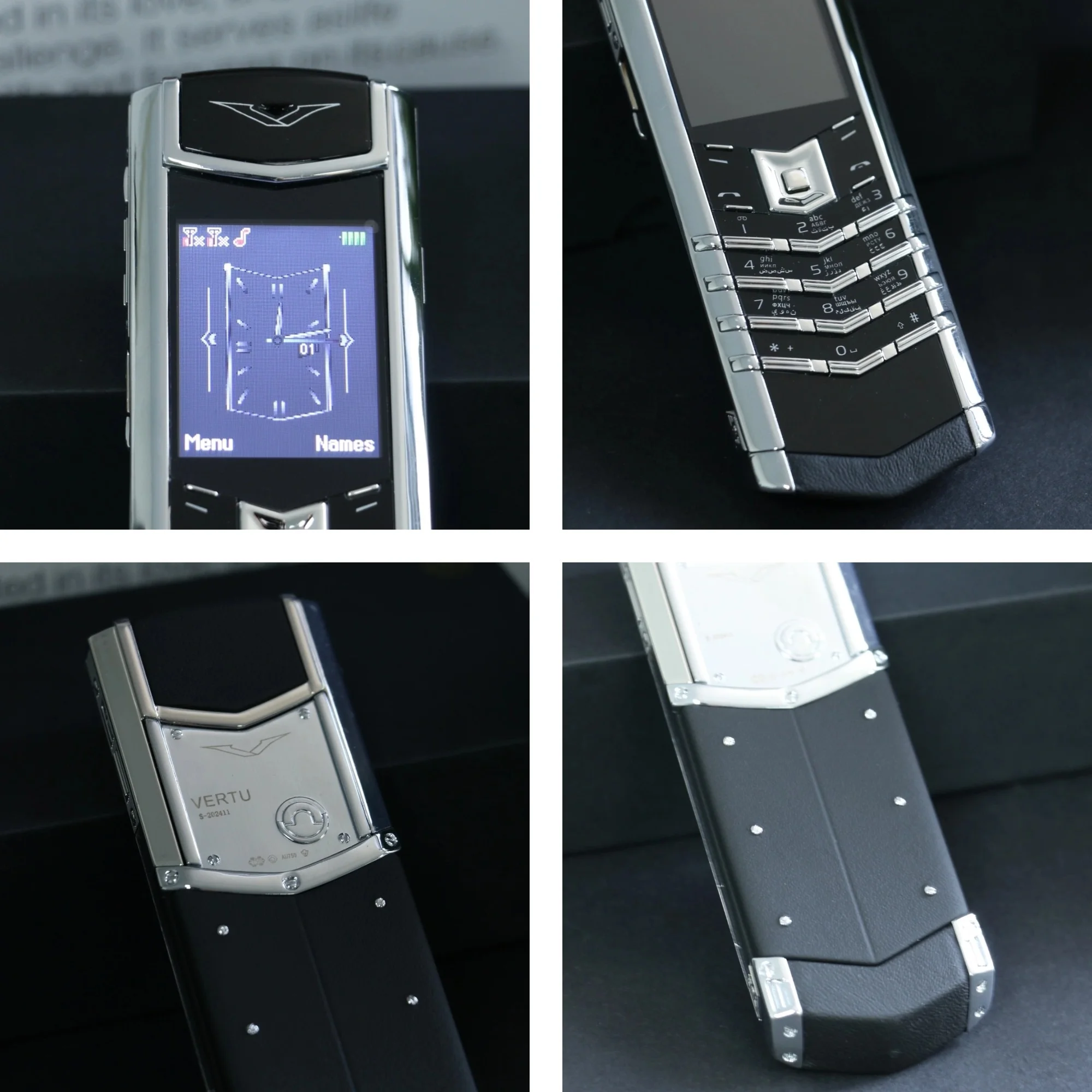Elegant Metal Signature Handmade Mobile Phone Dual SIM Bluetooth Dialer Ebook Luxury Feature Classic Senior Phone for Elderly