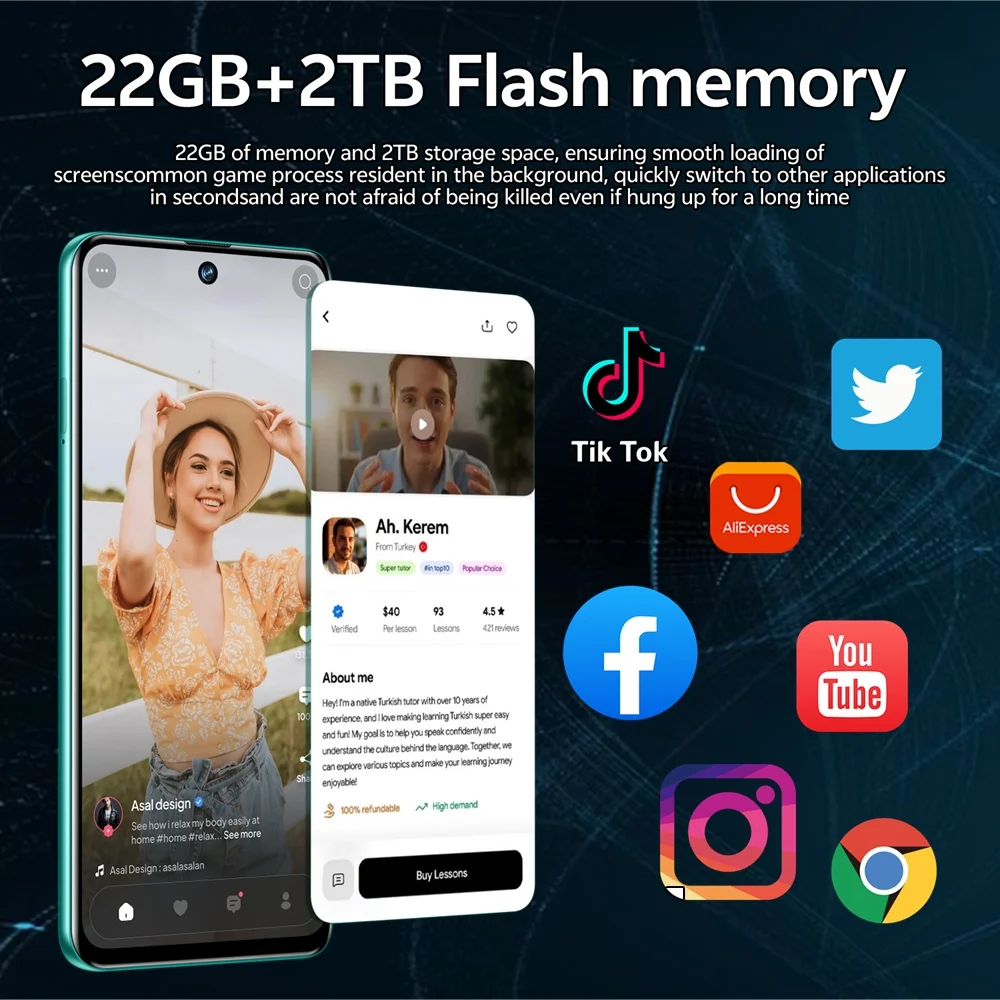 K-Touch NEW Mobile Phones S26 Ultra Smartphone Android 15 Cell Phone 7.3 Inch Screen 8000mAh Face Unlock 5G Dual SIM 16+48MP Camera Global Version Cellphones