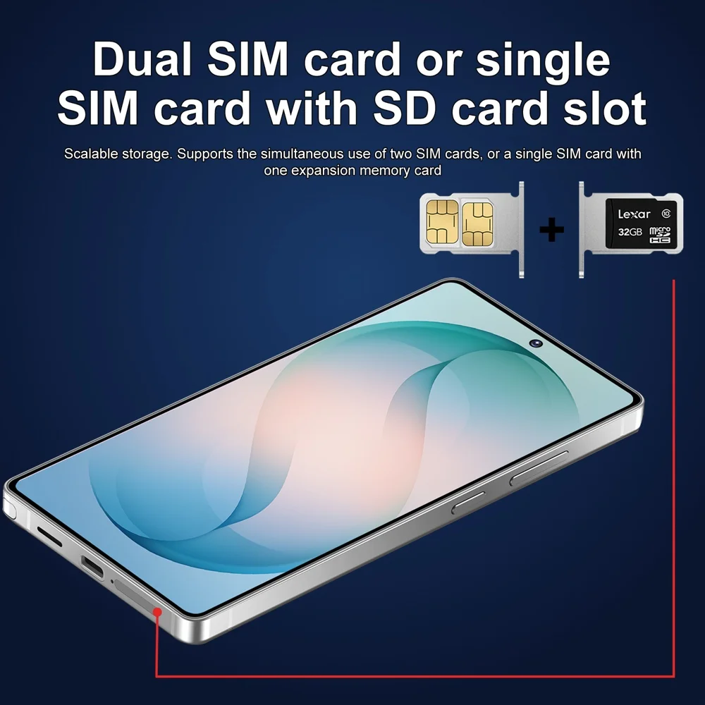 K-Touch S27 Ultra Mobile Phones Smartphone 7.3HD Cheap 4G 5G Dual Card Dual Standby Cell Phone 7800mAh Android 15 WIFI GPS Global Version Cellphones