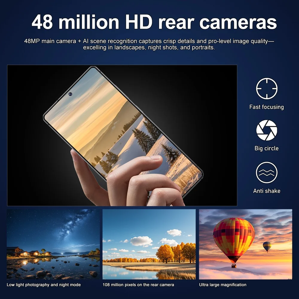 K-Touch S27 Ultra Mobile Phones Smartphone 7.3HD Cheap 4G 5G Dual Card Dual Standby Cell Phone 7800mAh Android 15 WIFI GPS Global Version Cellphones