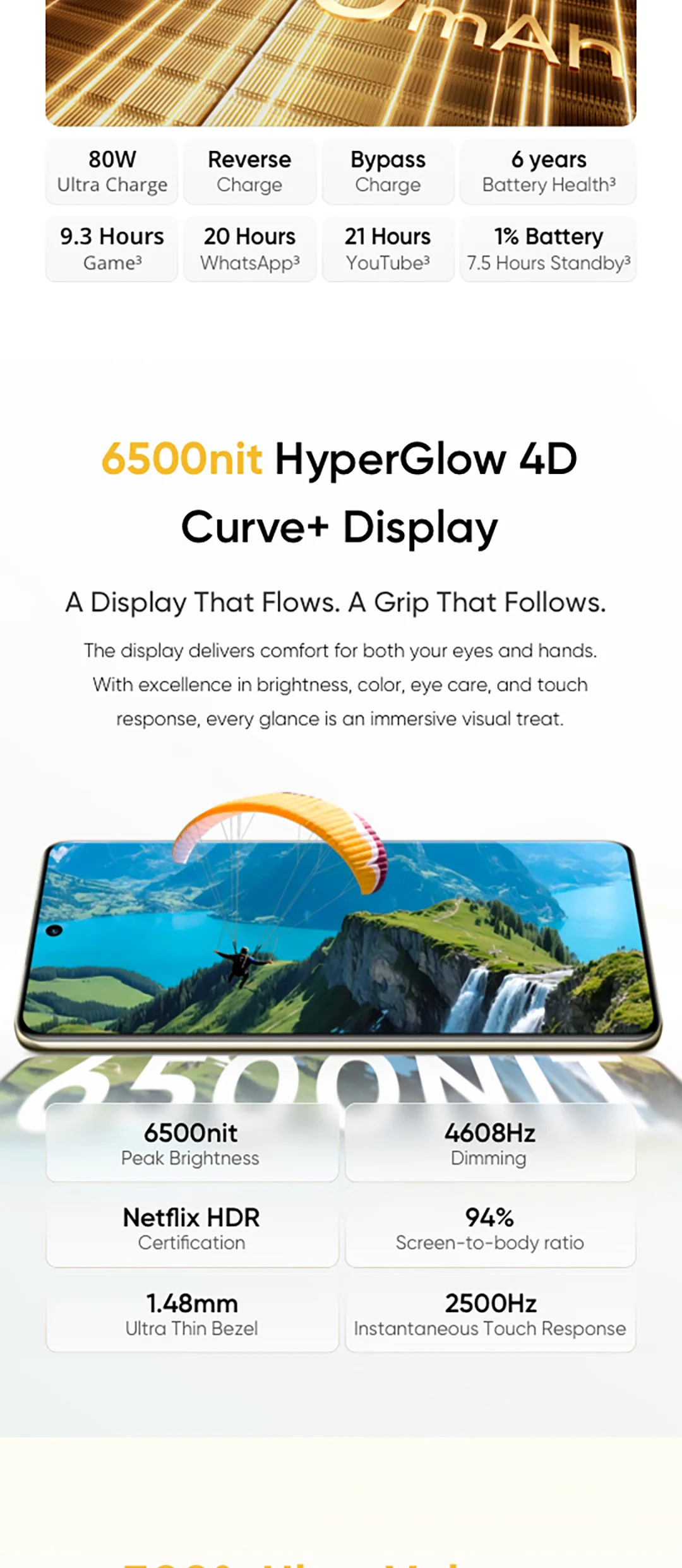 [World Premiere] realme 16 Pro Plus Smartphone NFC Snapdragon 7 Gen 4 Chipset 6.8" 144Hz Curved Display 200MP Camera 7000mAh 80W