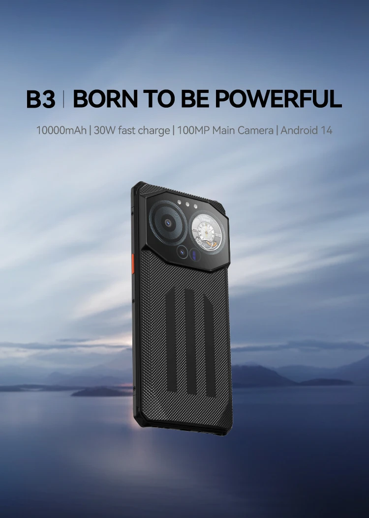 IIIF150 B3 Rugged Phone Dual Display 20GB RAM 256GB ROM 100MP Camera Ultra-Thin Rugged Smartphone 10800mAh G96 Android 14