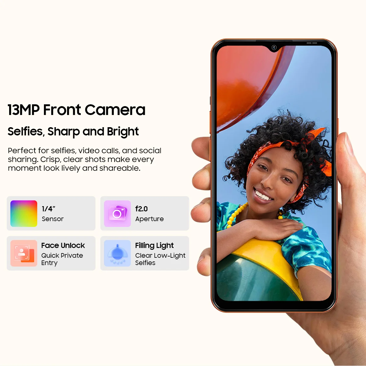 Blackview WAVE 7C Smartphone 16(4+12)GB+64GB 6.56-inch HD+5000mAh Android 16 Doke AI 2.0 1080P Video (Free TPU Protective Case)